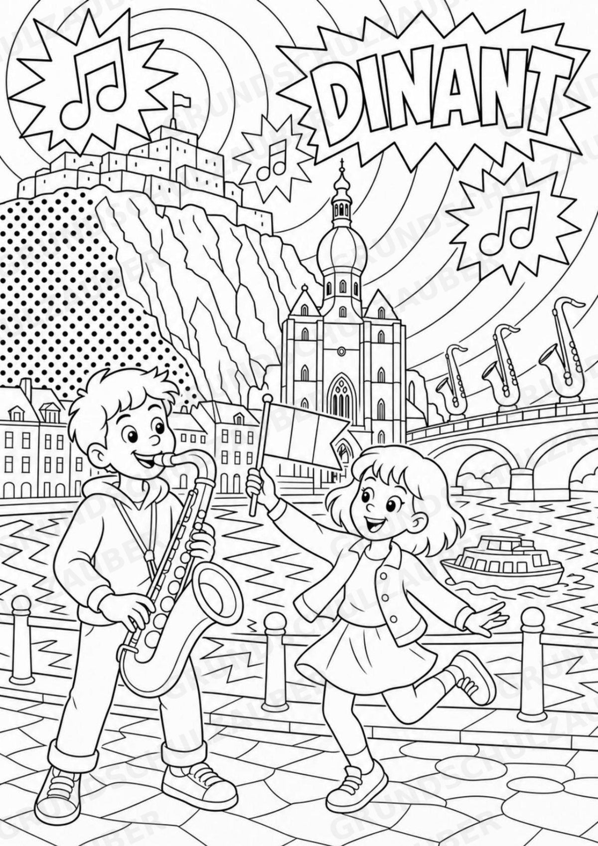 Belgien POP Art Ausmalbilder 15 Malvorlagen – Materialseite 7