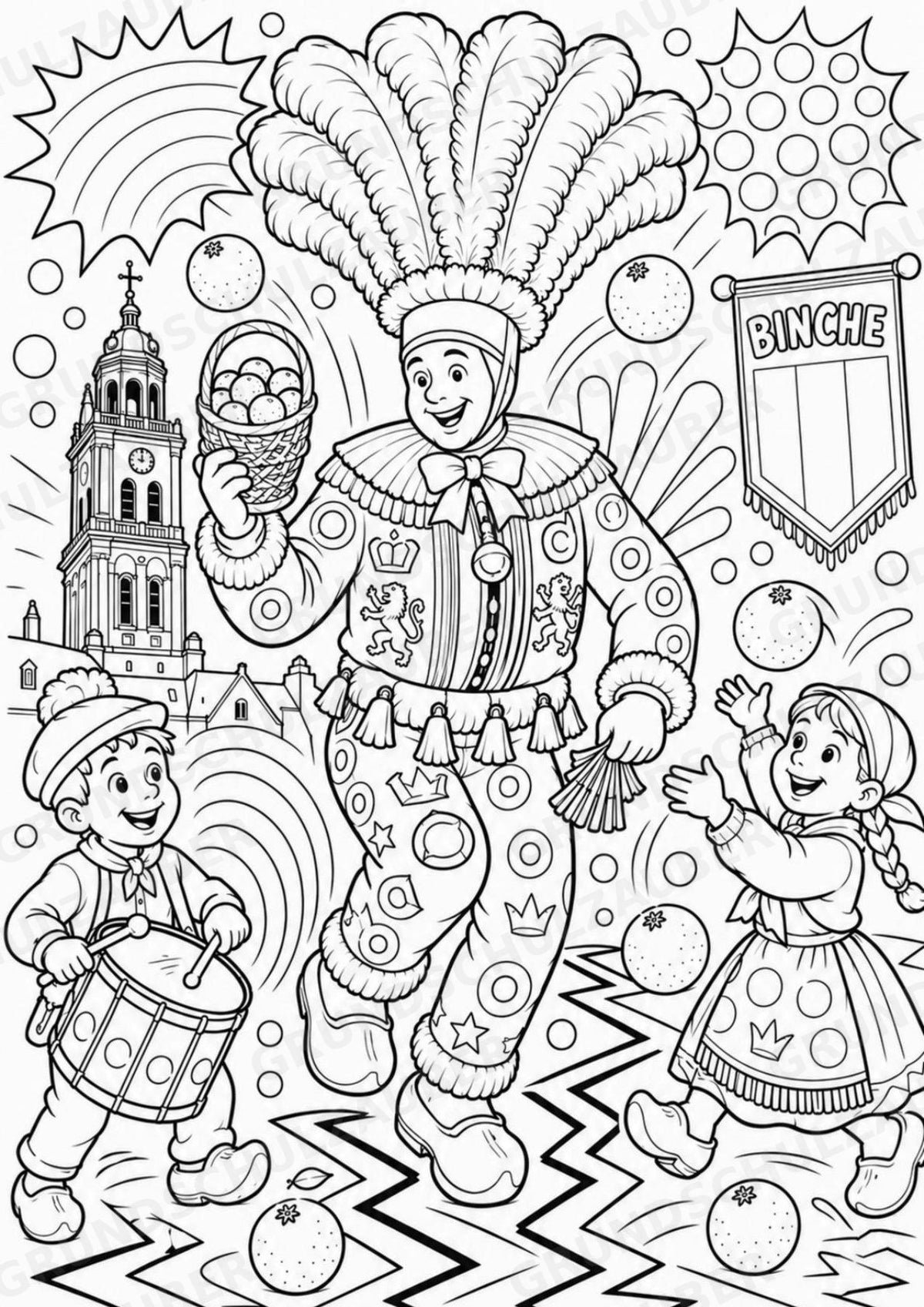 Belgien POP Art Ausmalbilder 15 Malvorlagen – Materialseite 12