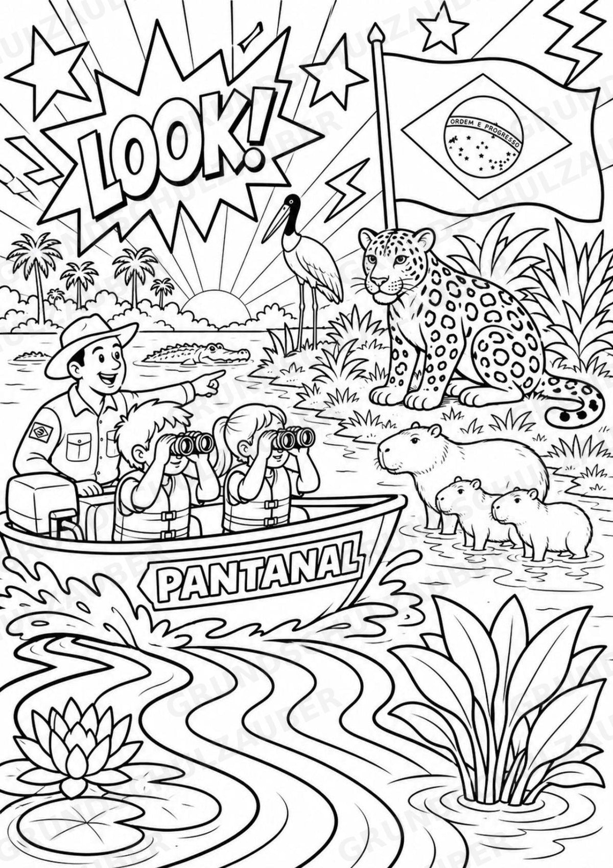 Brasilien POP Art Ausmalbilder 15 Malvorlagen – Materialseite 8