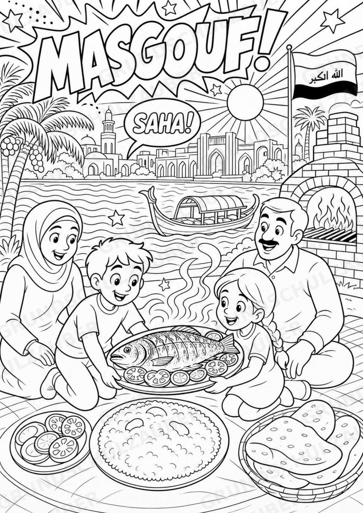 Irak POP Art Ausmalbilder 15 Malvorlagen – Materialseite 16