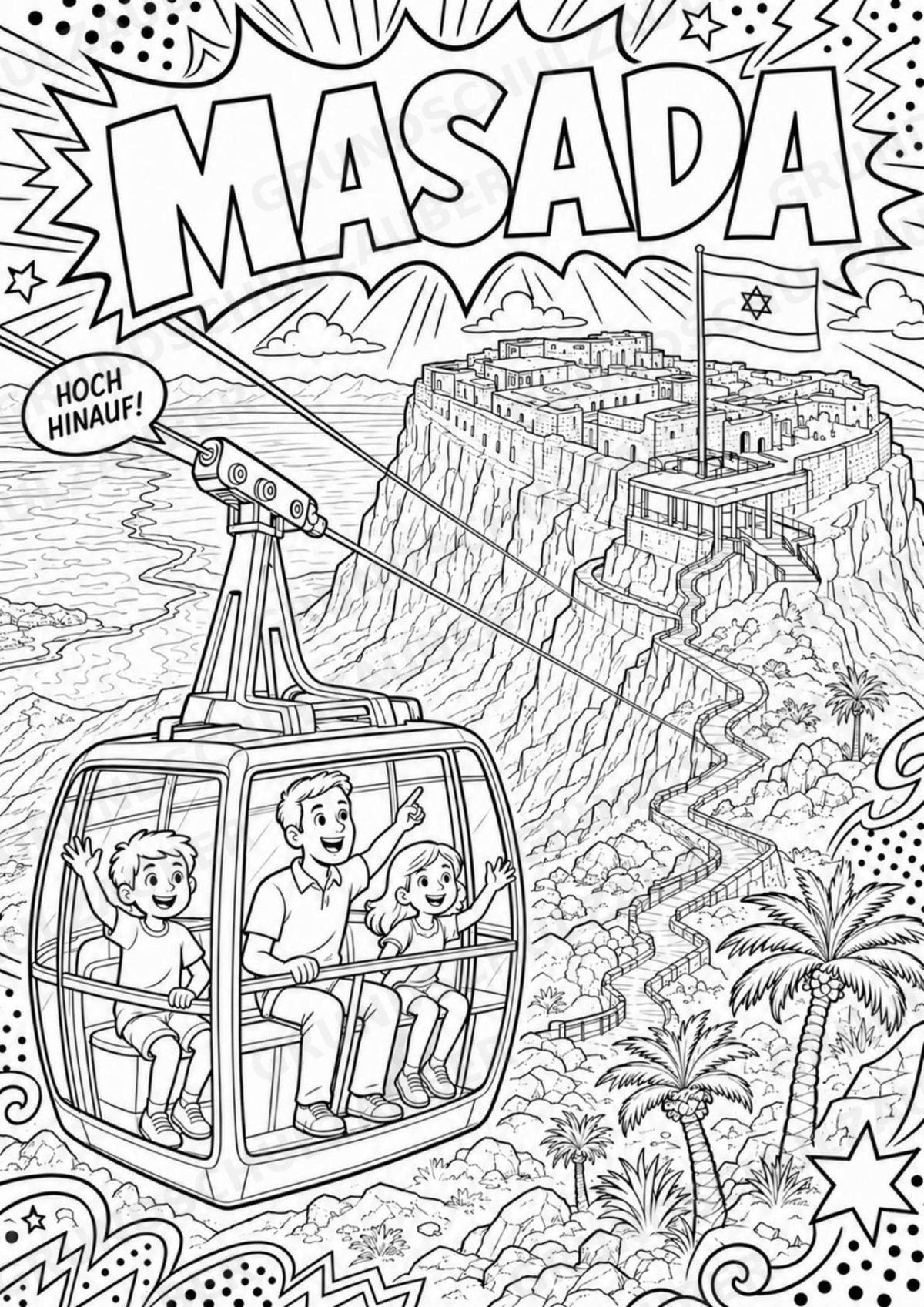 Israel POP Art Ausmalbilder 15 Malvorlagen – Materialseite 7