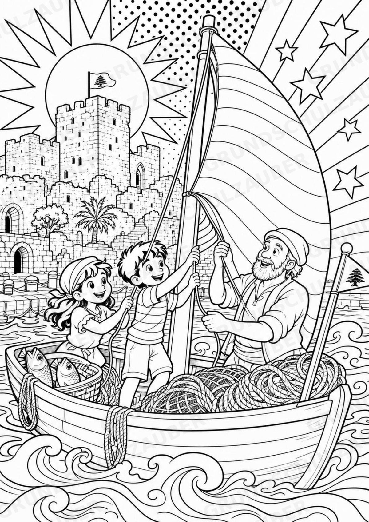 Libanon POP Art Ausmalbilder 15 Malvorlagen – Materialseite 4