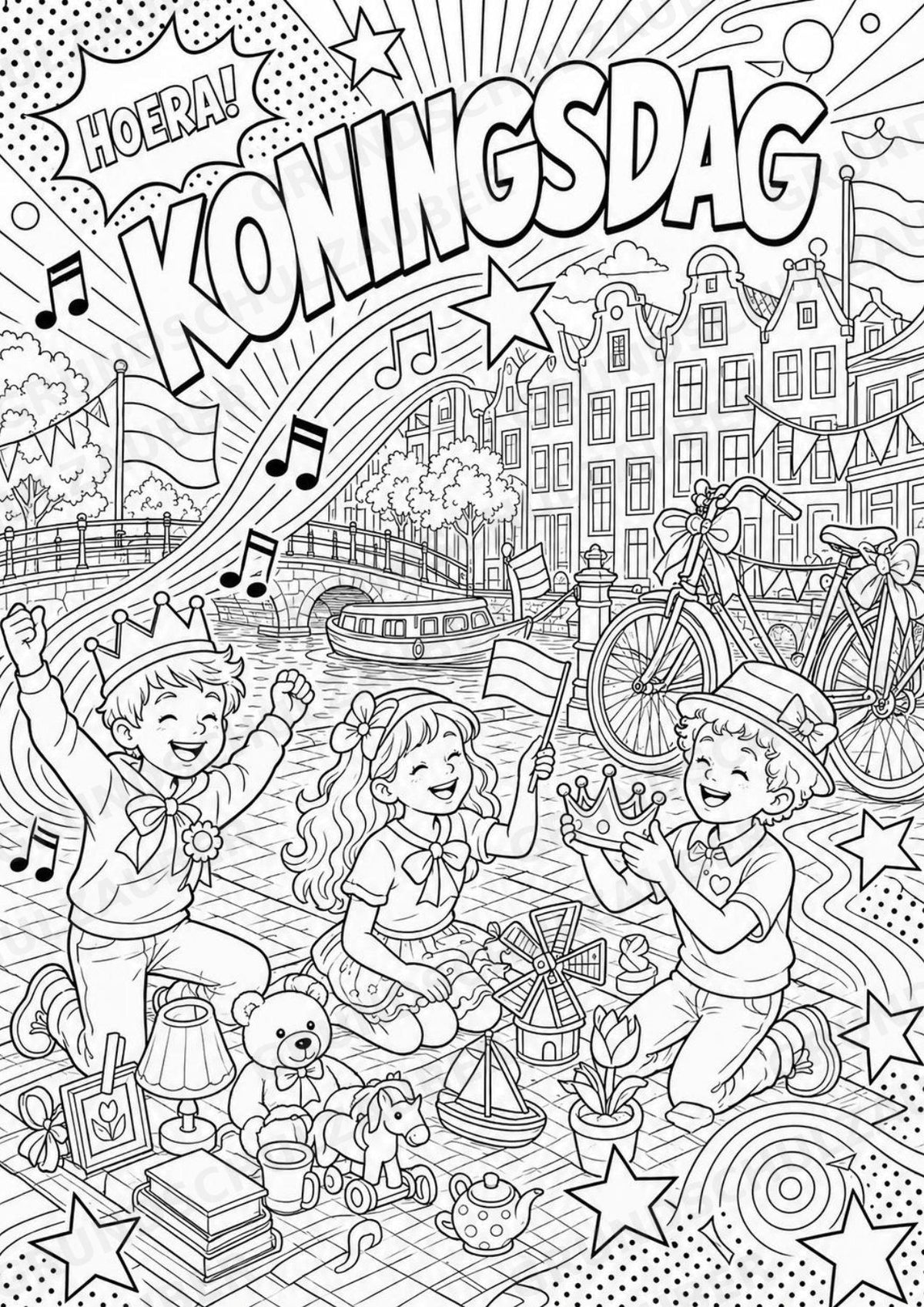 Niederlande POP Art Ausmalbilder 15 Malvorlagen – Materialseite 8