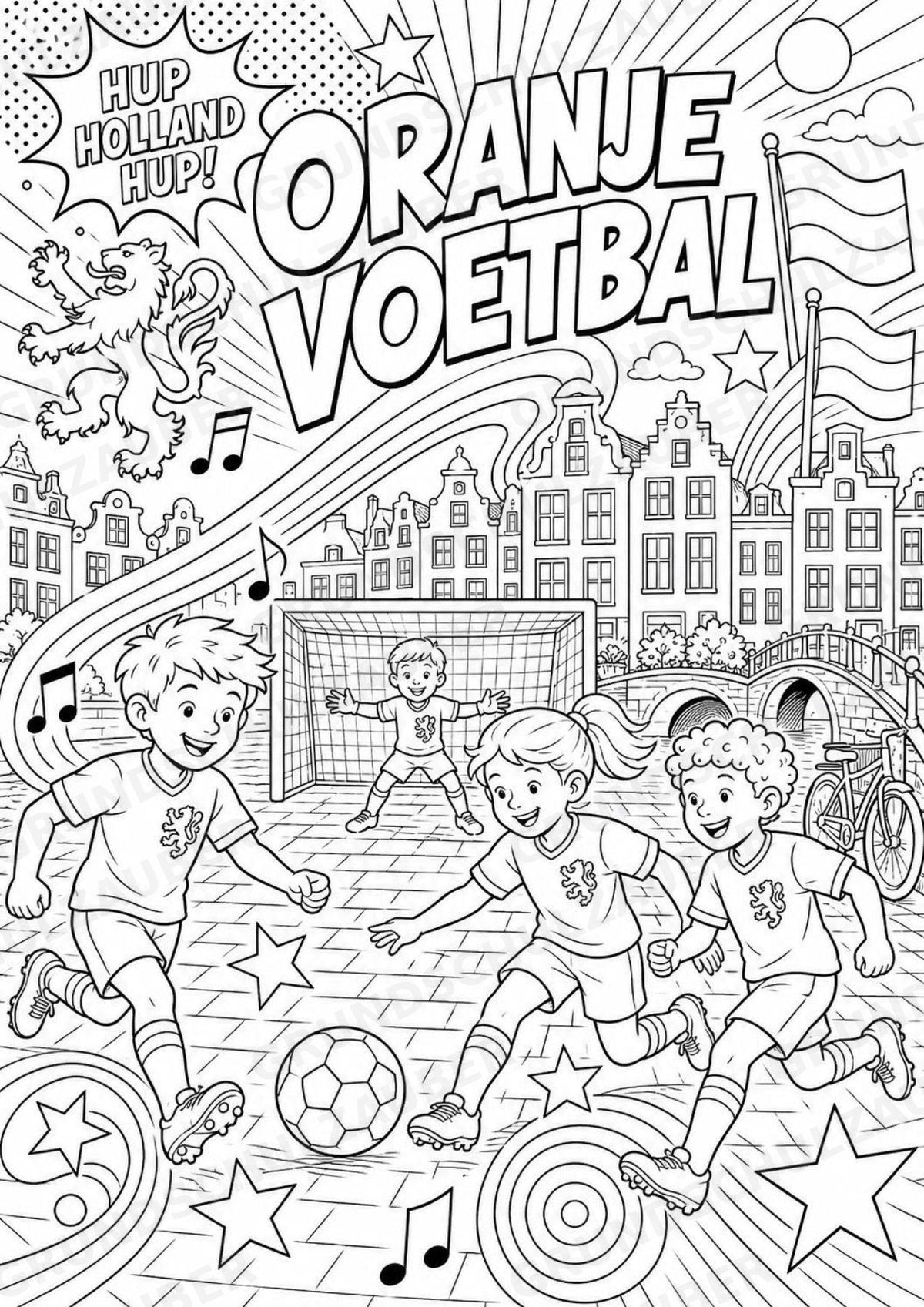 Niederlande POP Art Ausmalbilder 15 Malvorlagen – Materialseite 9
