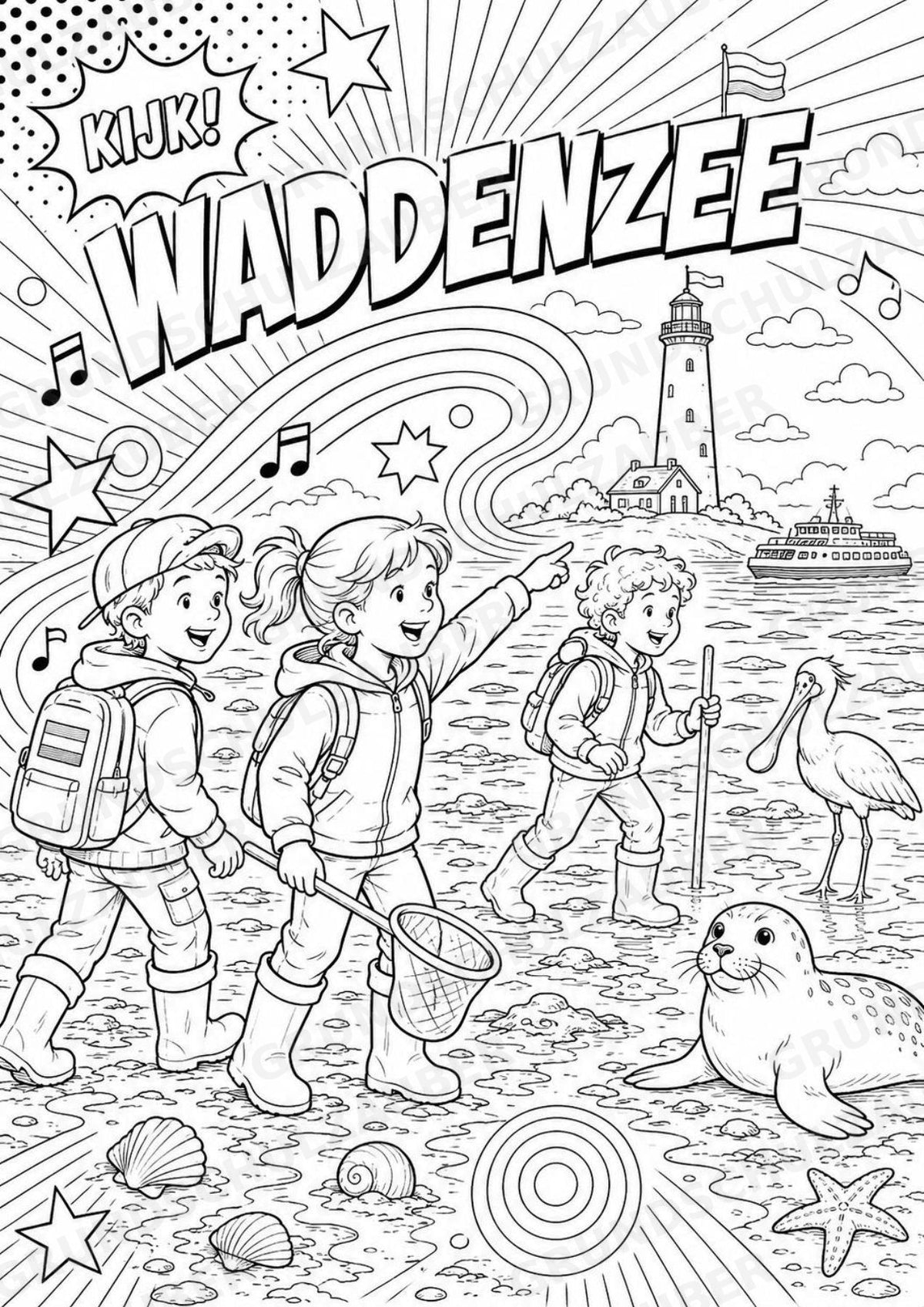 Niederlande POP Art Ausmalbilder 15 Malvorlagen – Materialseite 12