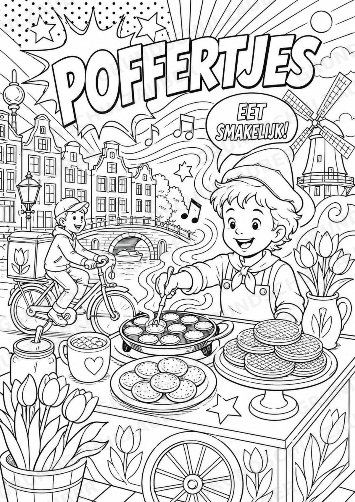 Niederlande POP Art Ausmalbilder 15 Malvorlagen – Materialseite 13