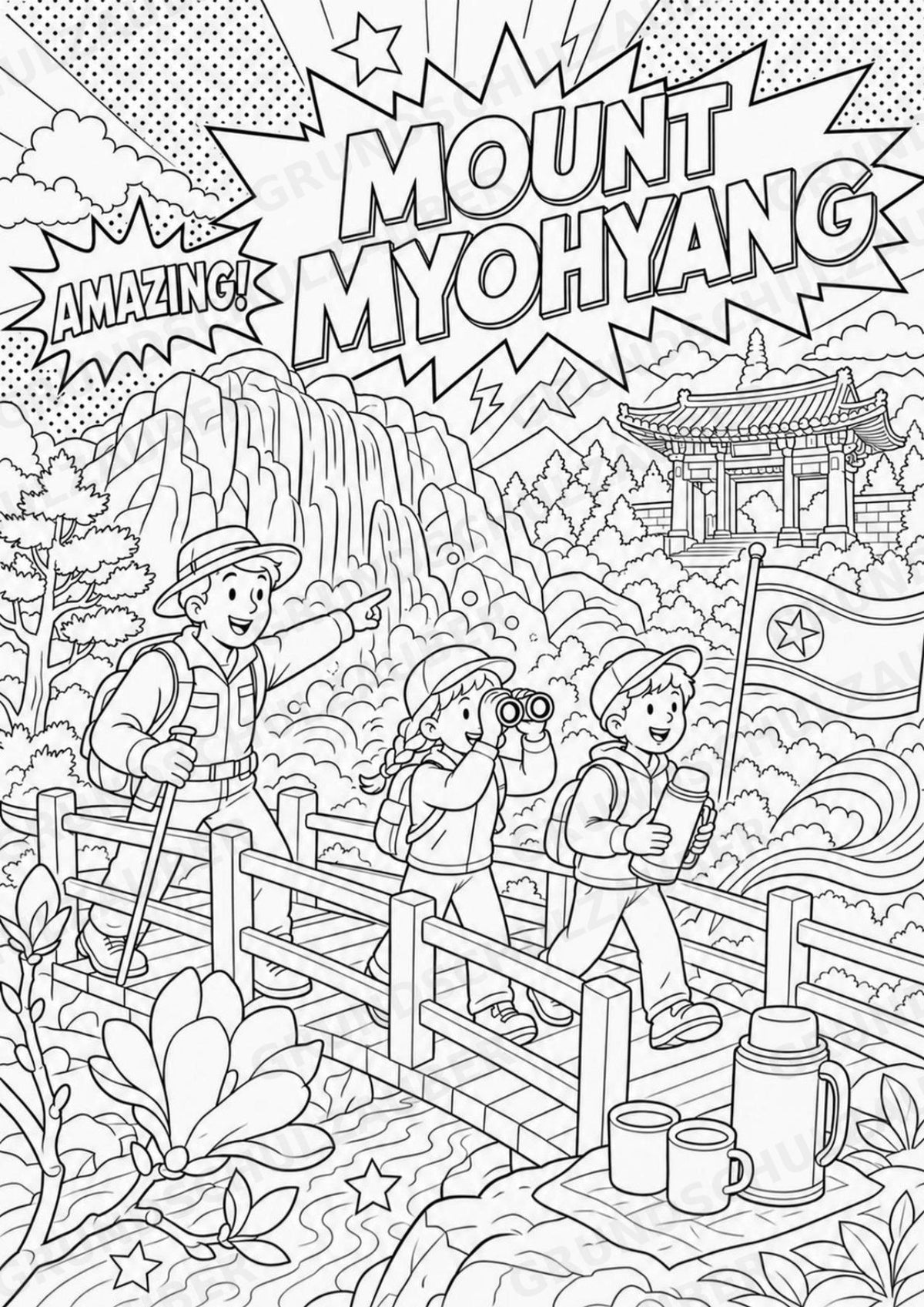 Nordkorea POP Art Ausmalbilder 15 Malvorlagen – Materialseite 6