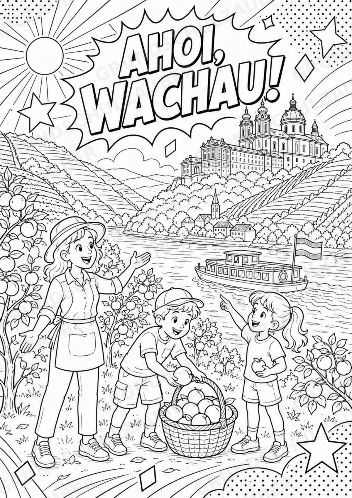 Österreich POP Art Ausmalbilder 15 Malvorlagen – Materialseite 8