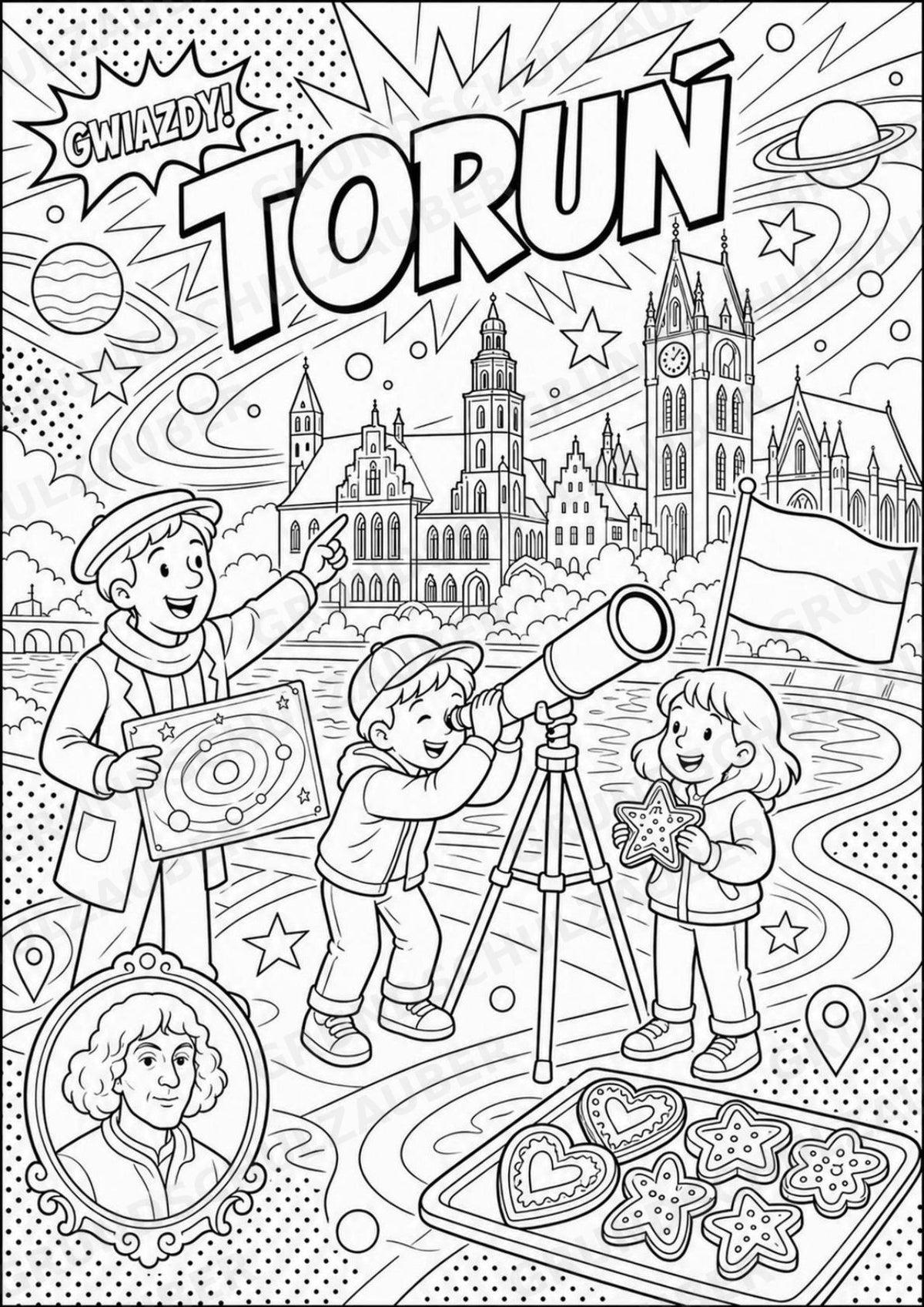 Polen POP Art Ausmalbilder 15 Malvorlagen – Materialseite 15