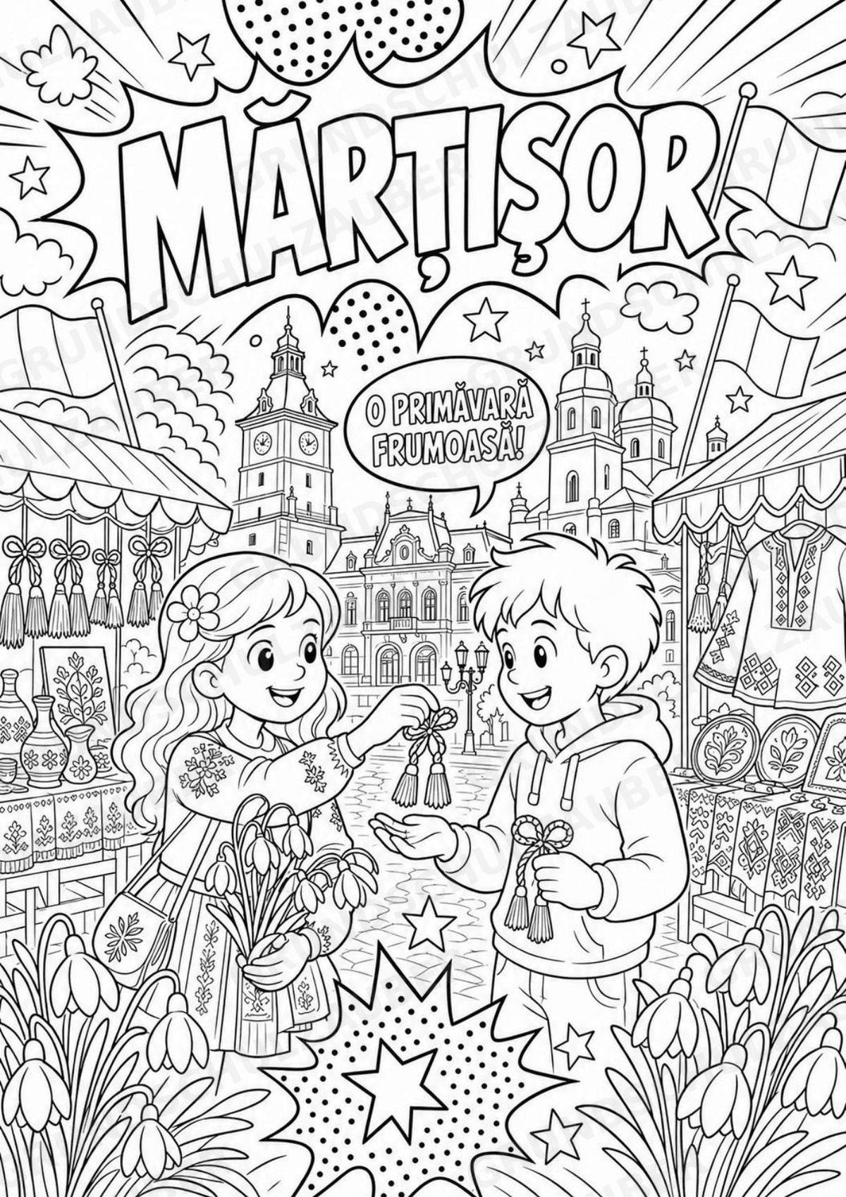 Rumänien POP Art Ausmalbilder 15 Malvorlagen – Materialseite 15