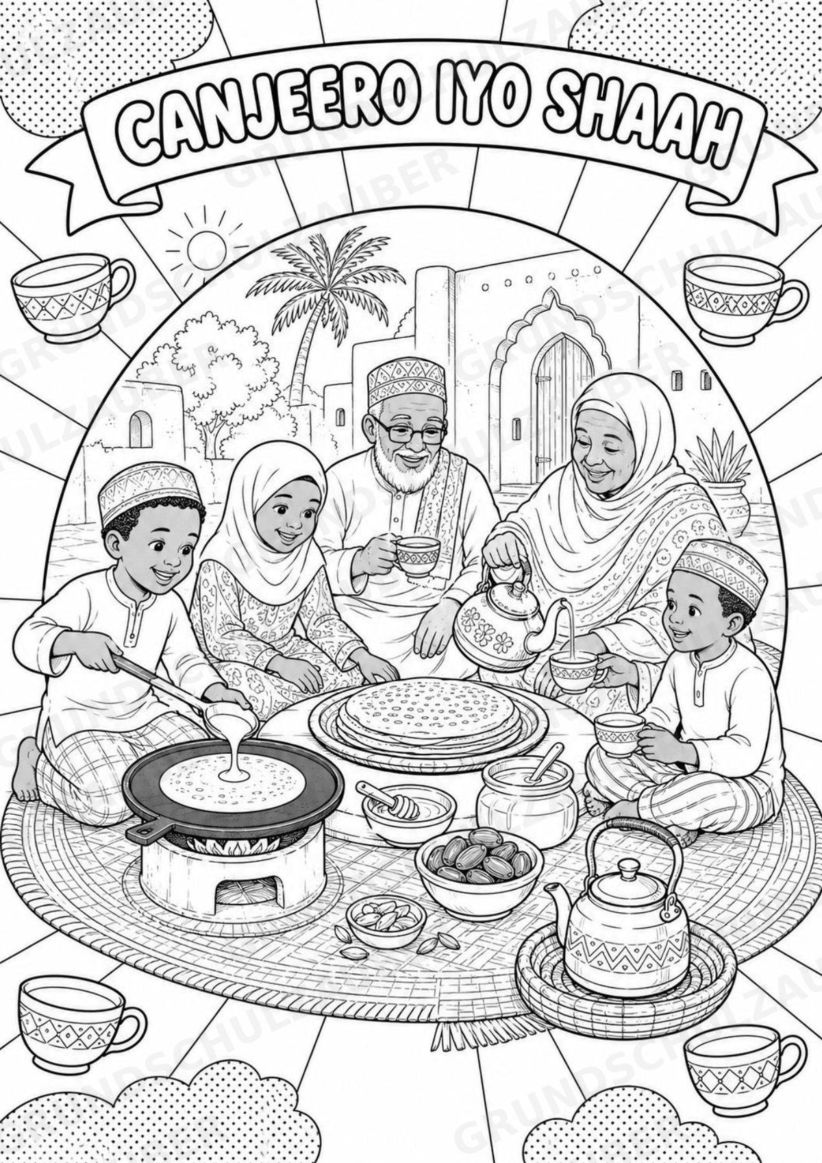 Somalia POP Art Ausmalbilder 15 Malvorlagen – Materialseite 13