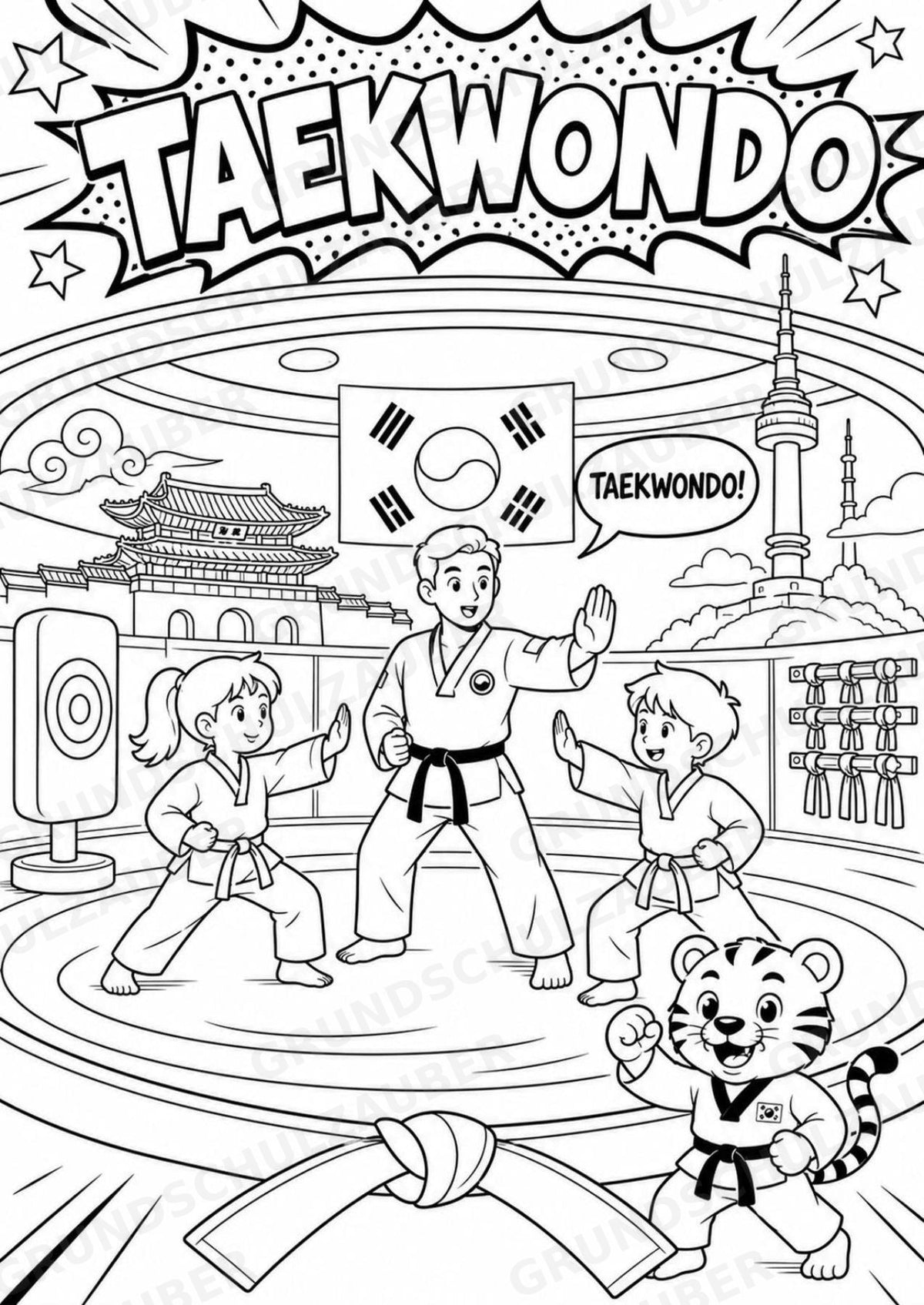 Südkorea POP Art Ausmalbilder 15 Malvorlagen – Materialseite 8
