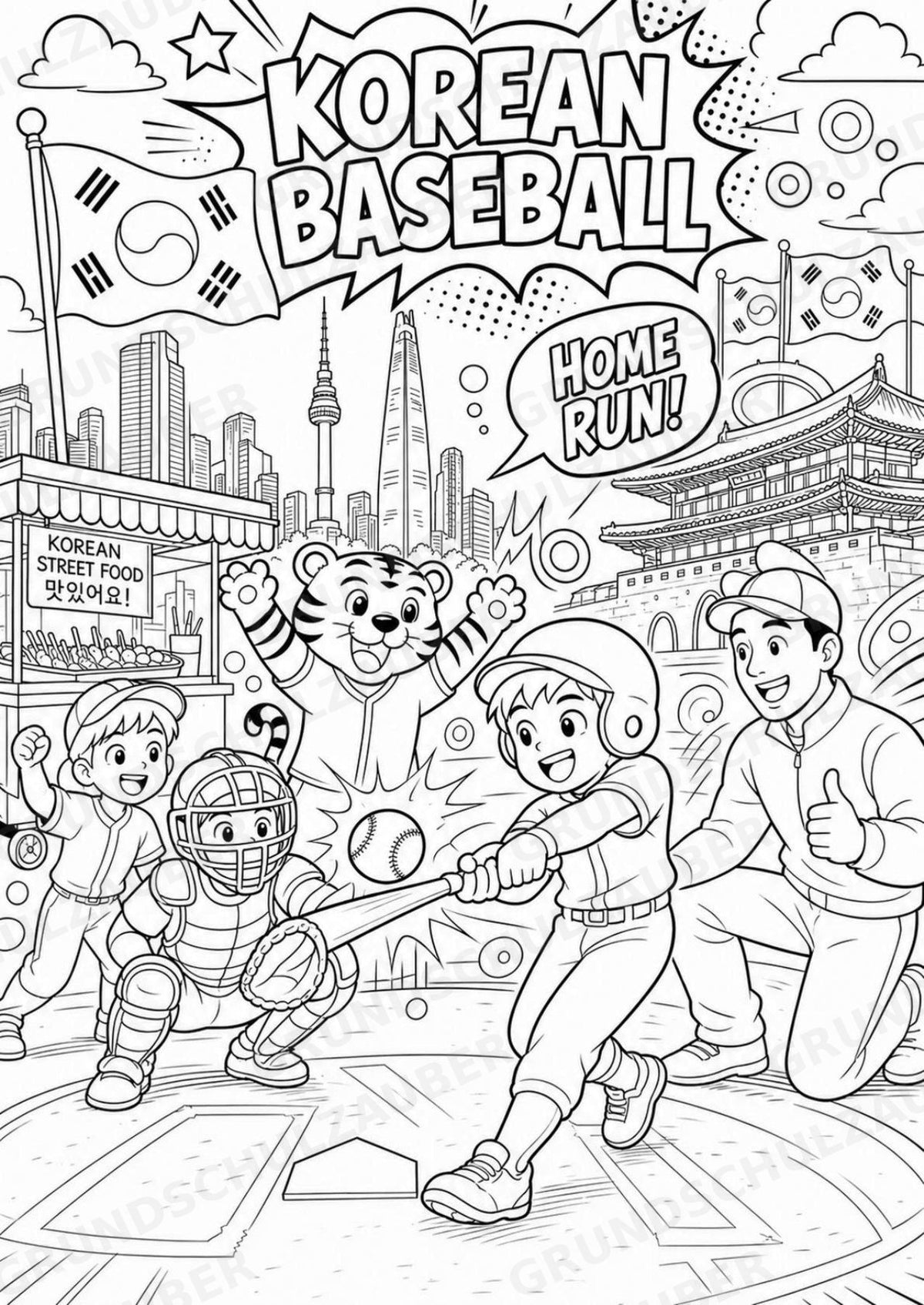 Südkorea POP Art Ausmalbilder 15 Malvorlagen – Materialseite 15