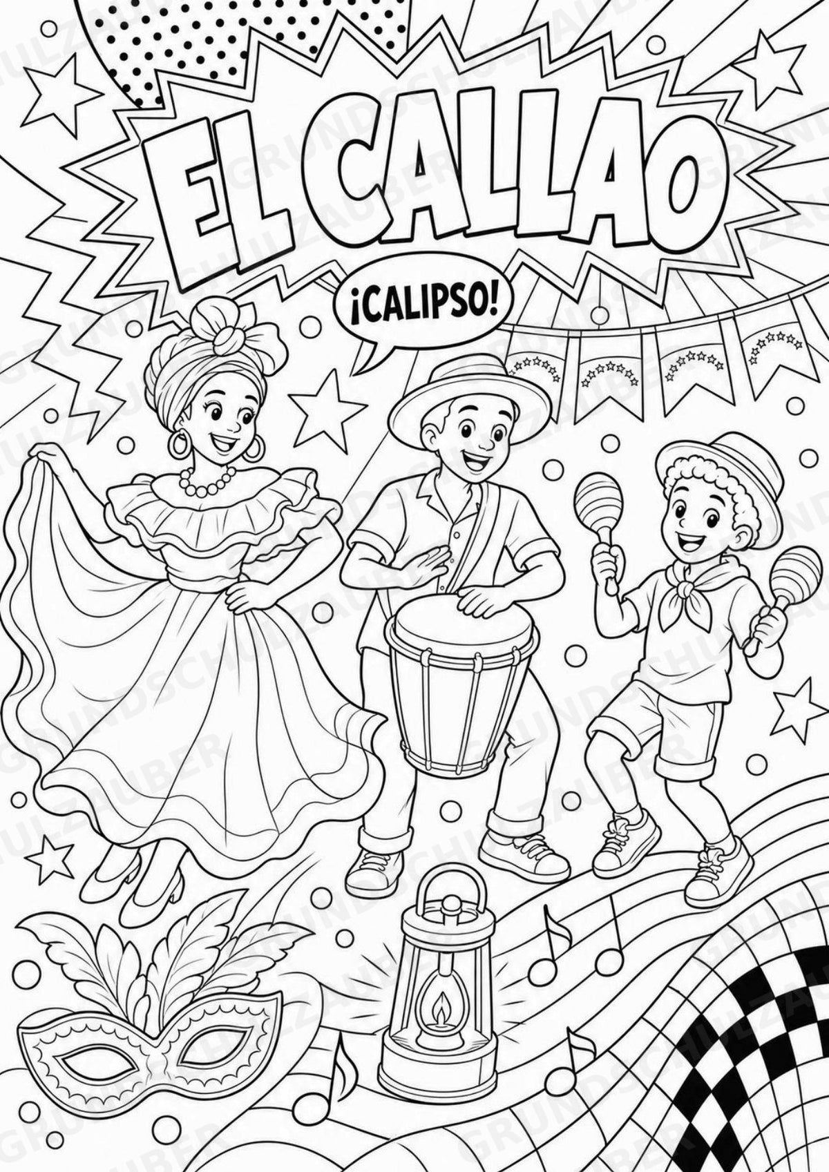 Venezuela POP Art Ausmalbilder 15 Malvorlagen – Materialseite 11