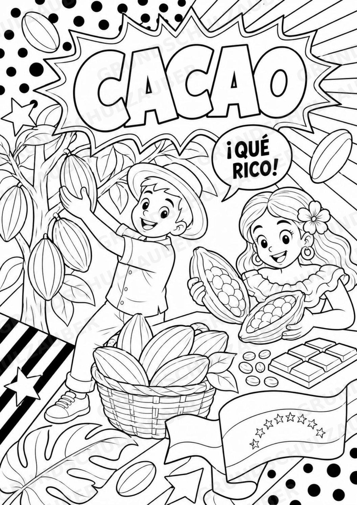 Venezuela POP Art Ausmalbilder 15 Malvorlagen – Materialseite 13