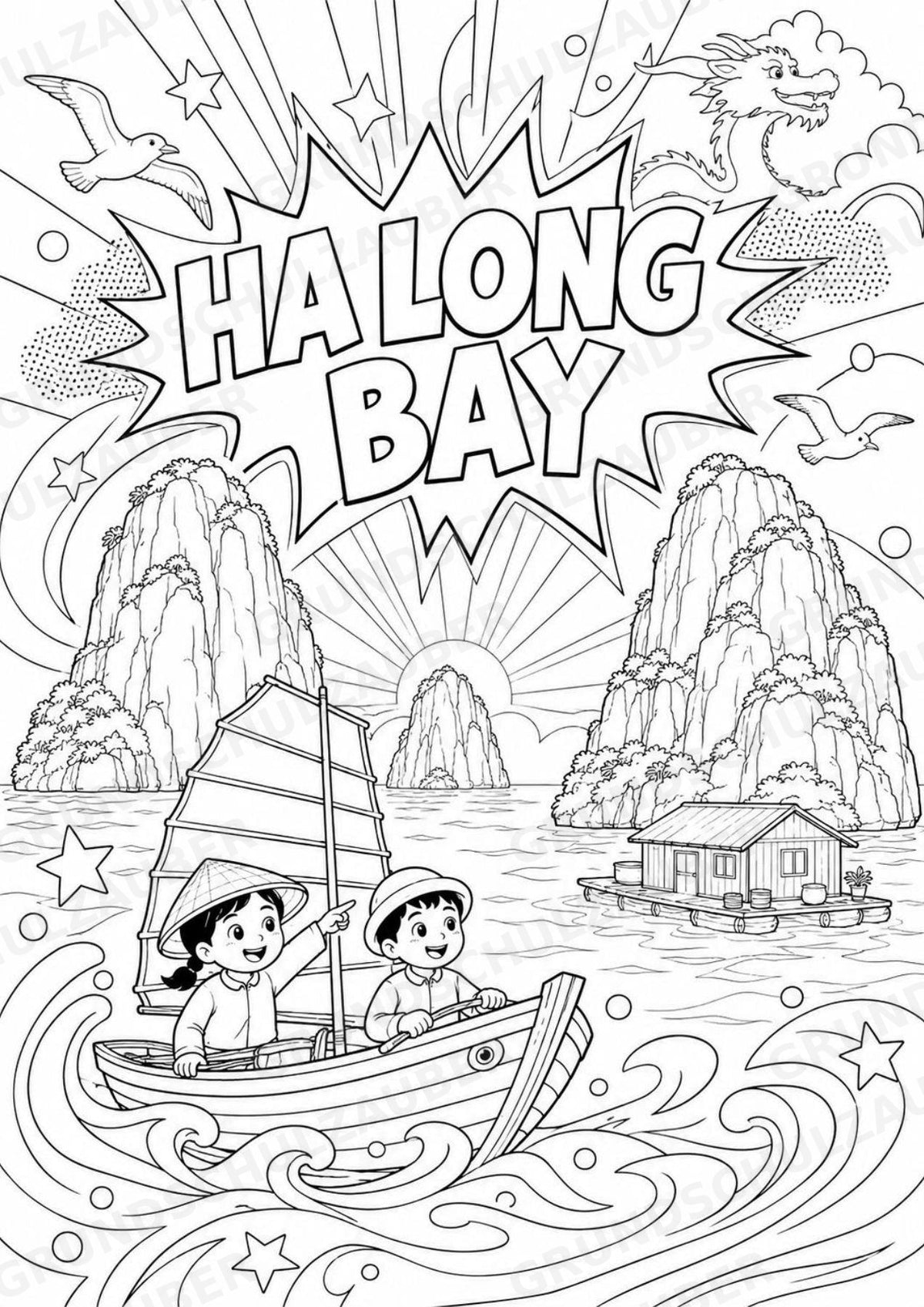 Vietnam POP Art Ausmalbilder 15 Malvorlagen – Materialseite 3