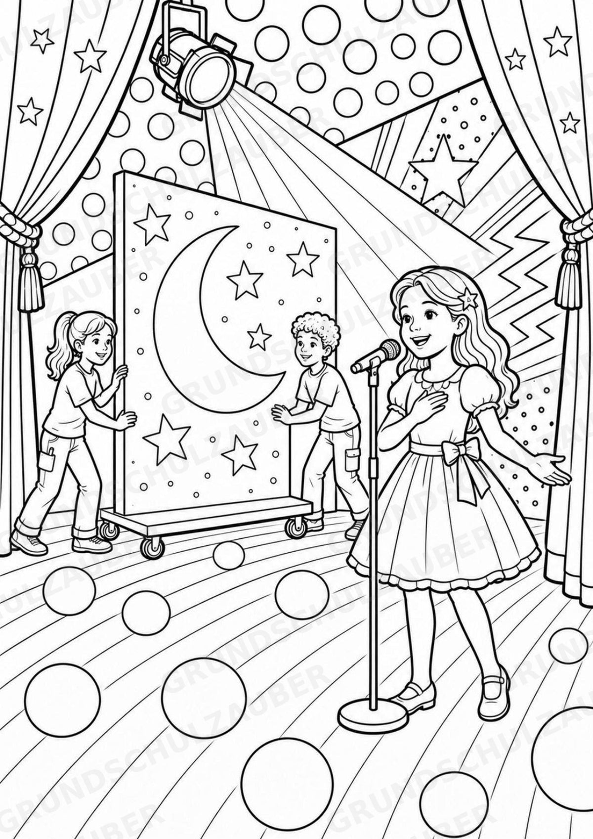 Musicals POP Art Ausmalbilder 15 Malvorlagen – Materialseite 9