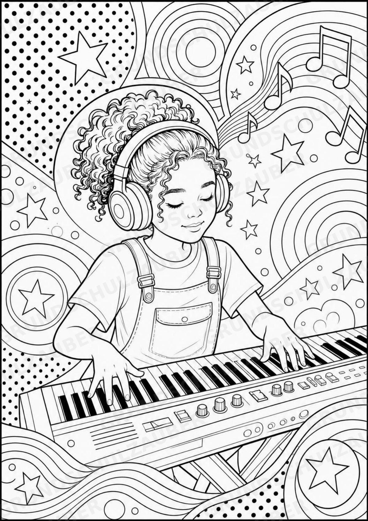 Popstile POP Art Ausmalbilder 15 Malvorlagen – Materialseite 5