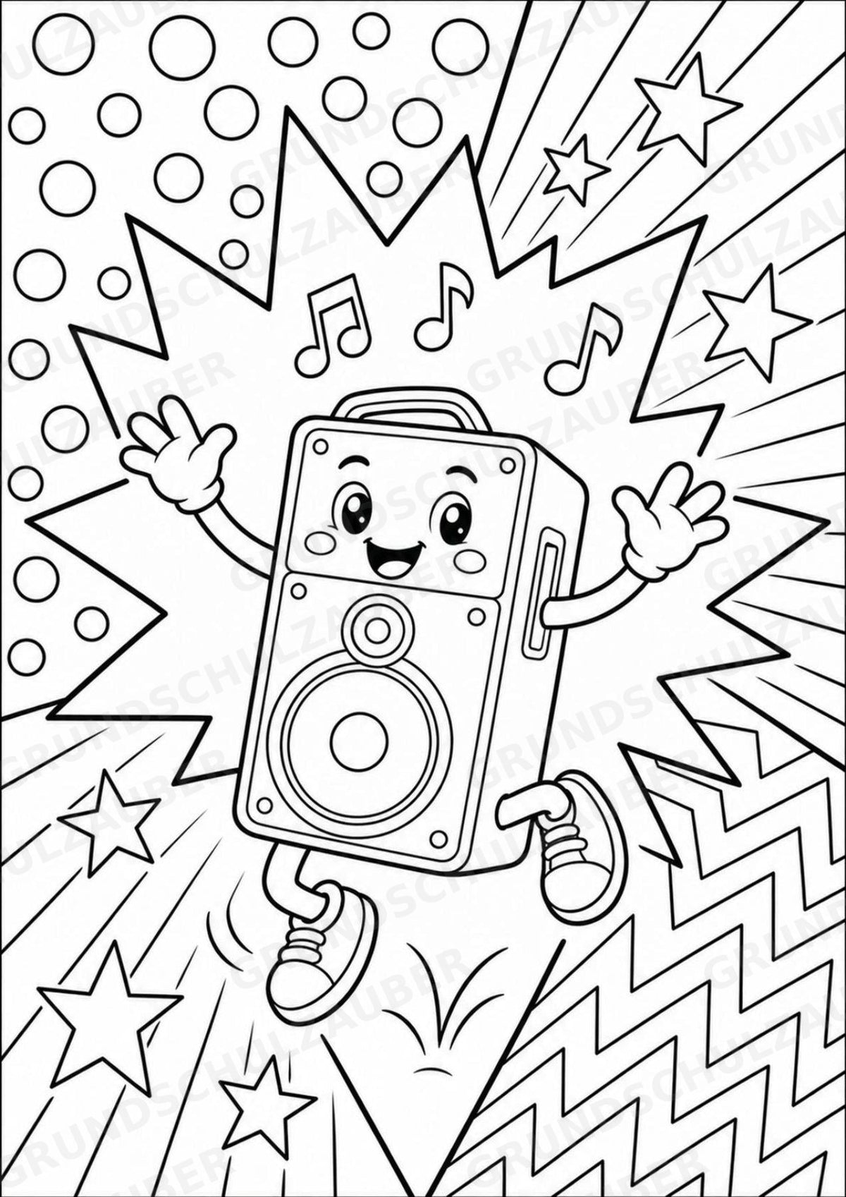Reggae POP Art Ausmalbilder 15 Malvorlagen – Materialseite 16