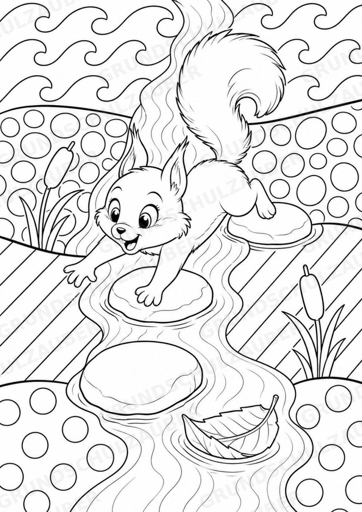Eichhörnchen POP Art Ausmalbilder 15 Malvorlagen – Materialseite 10