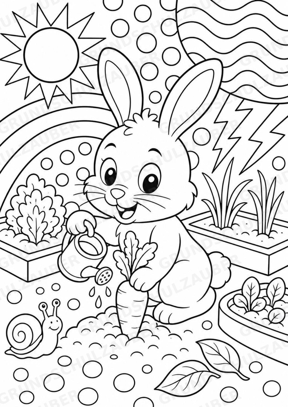 Hase POP Art Ausmalbilder 15 Malvorlagen – Materialseite 7