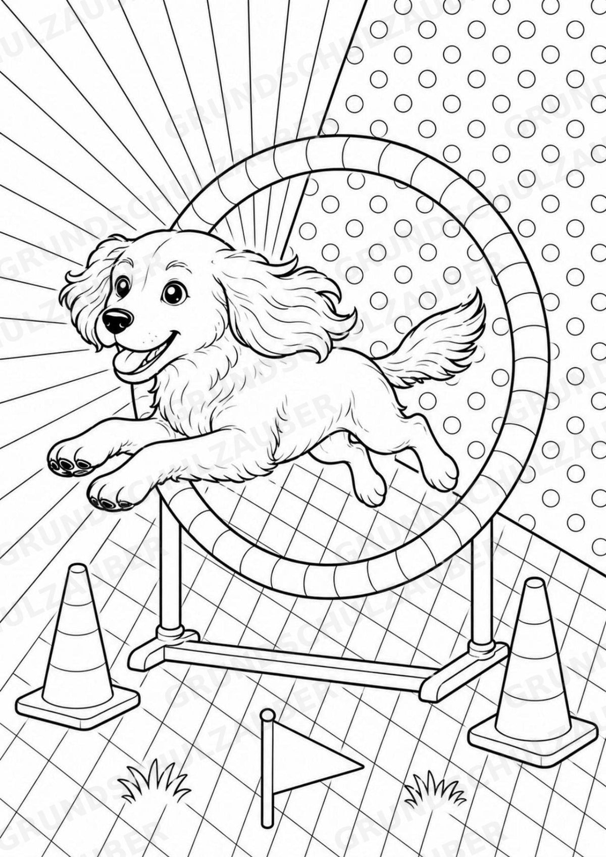 Hund POP Art Ausmalbilder 15 Malvorlagen – Materialseite 6