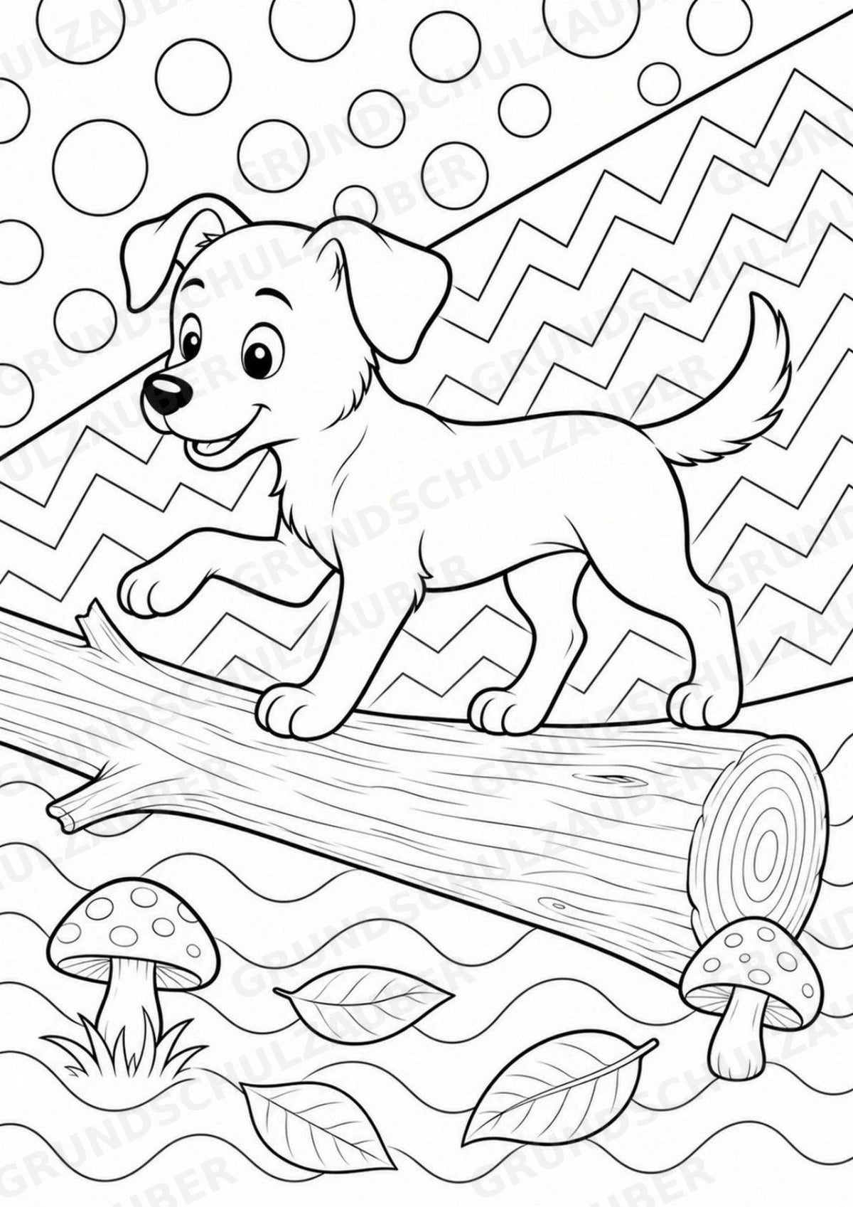 Hund POP Art Ausmalbilder 15 Malvorlagen – Materialseite 15