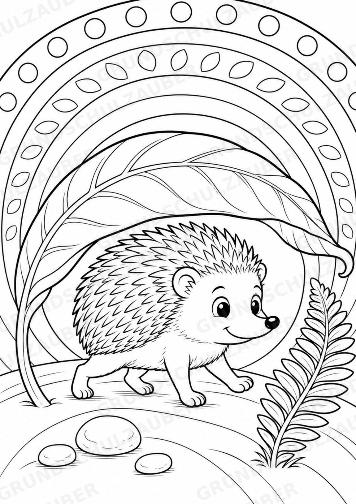 Igel POP Art Ausmalbilder 15 Malvorlagen – Materialseite 8