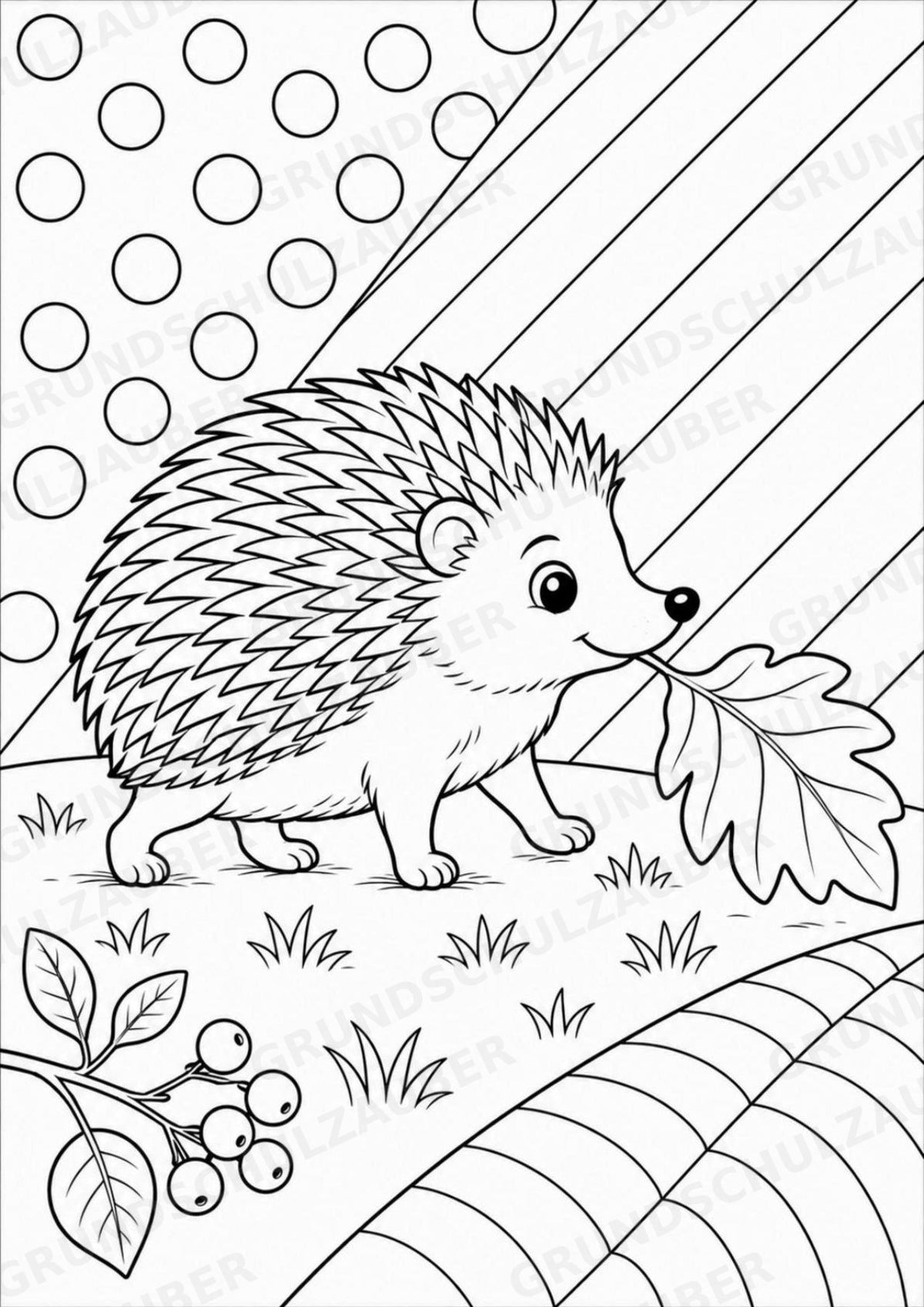 Igel POP Art Ausmalbilder 15 Malvorlagen – Materialseite 10