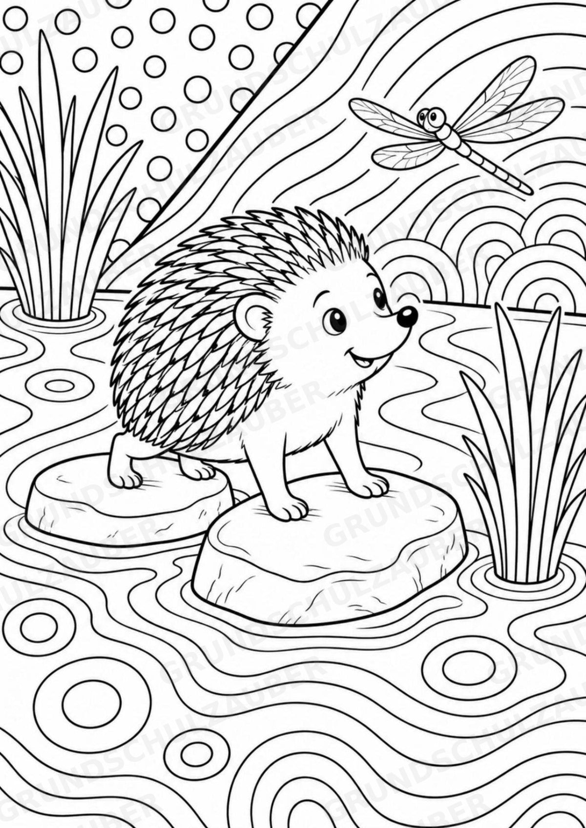 Igel POP Art Ausmalbilder 15 Malvorlagen – Materialseite 16