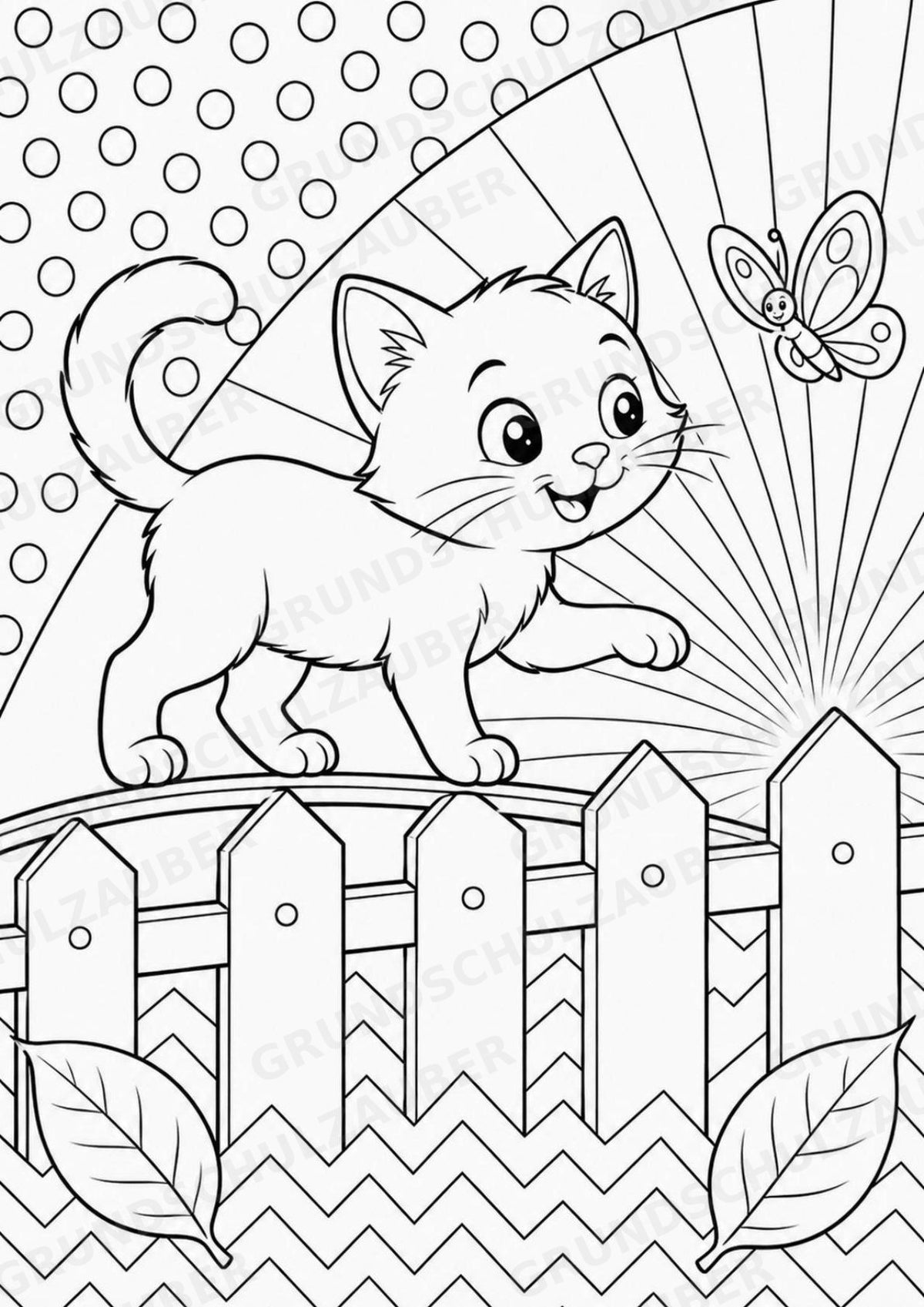 Katze POP Art Ausmalbilder 15 Malvorlagen – Materialseite 3