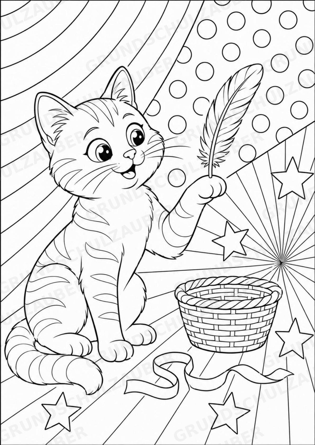 Katze POP Art Ausmalbilder 15 Malvorlagen – Materialseite 15