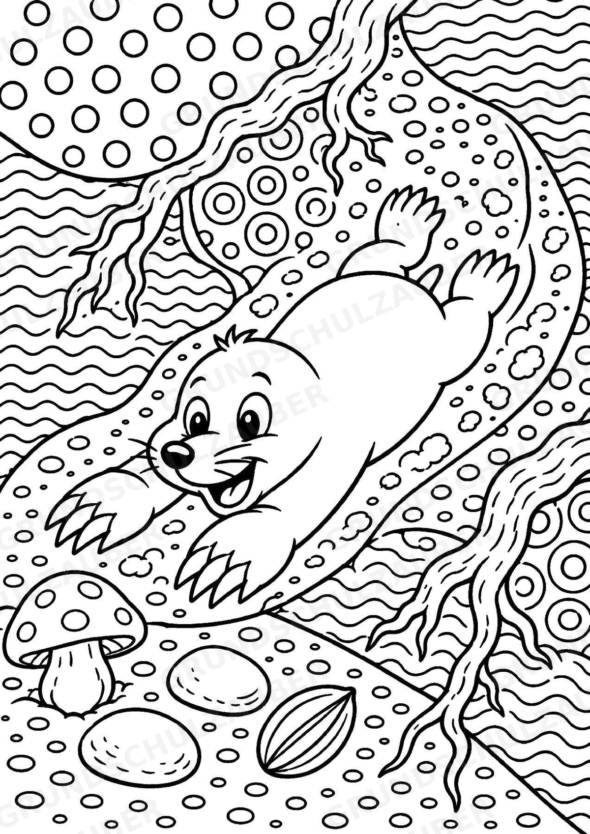 Maulwurf POP Art Ausmalbilder 15 Malvorlagen – Materialseite 7