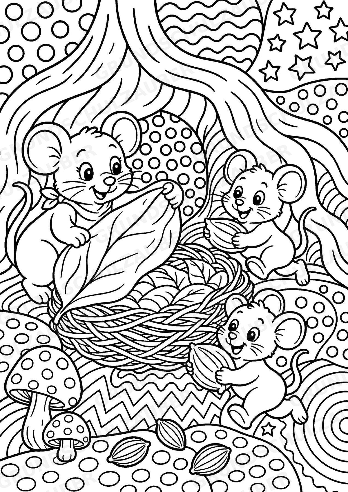 Maus POP Art Ausmalbilder 15 Malvorlagen – Materialseite 4