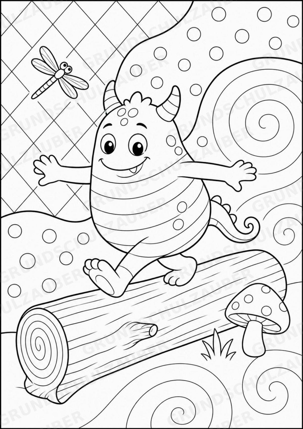 Monster POP Art Ausmalbilder 15 Malvorlagen – Materialseite 7
