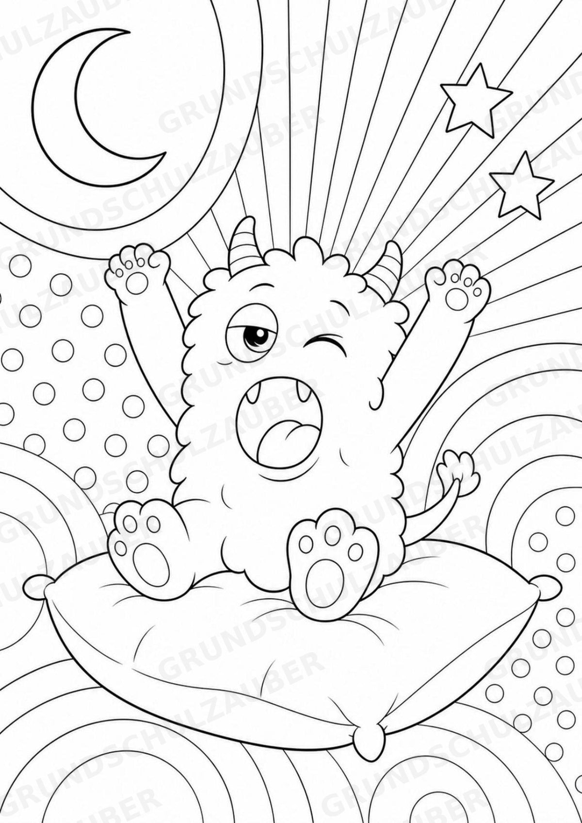 Monster POP Art Ausmalbilder 15 Malvorlagen – Materialseite 9