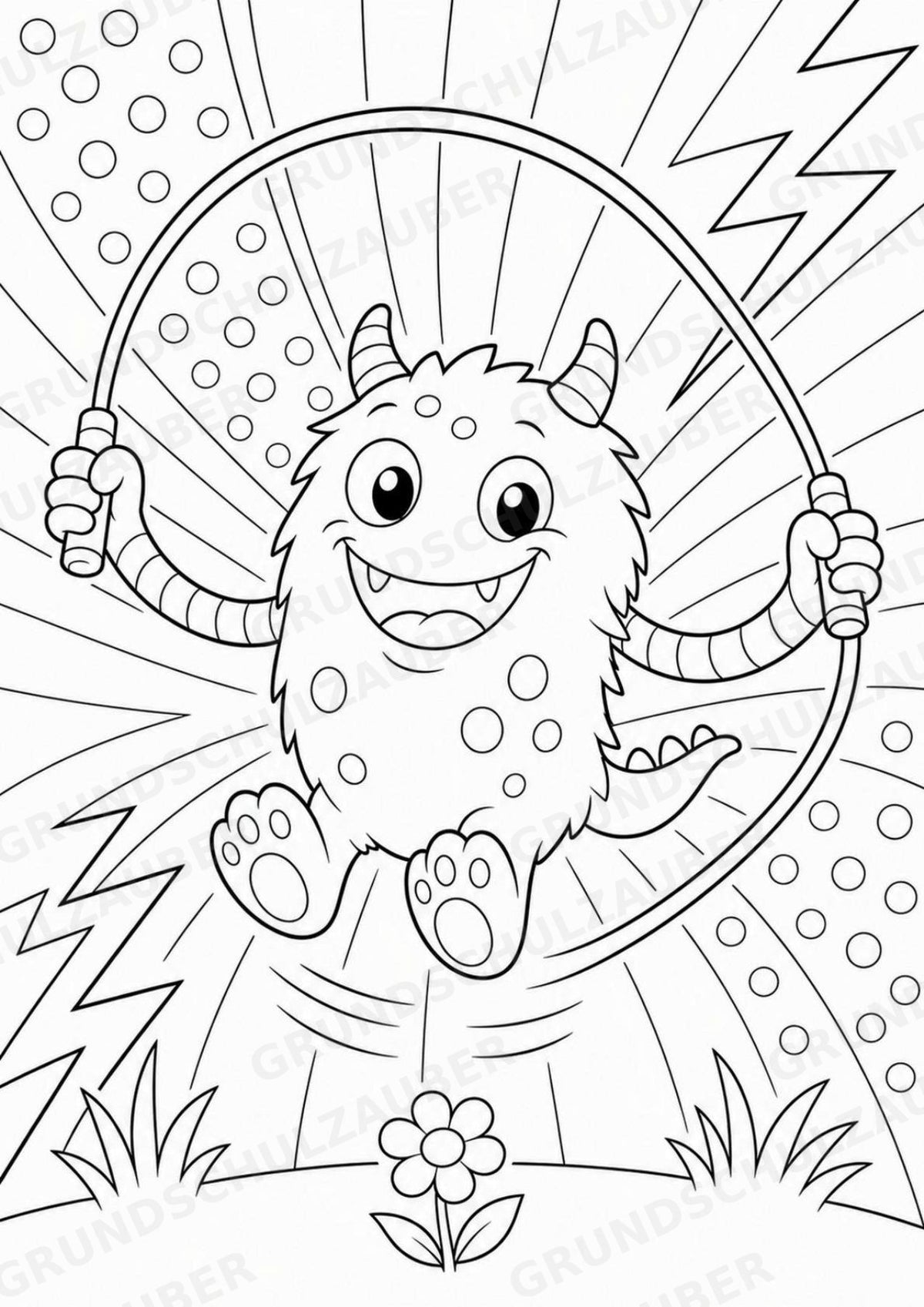 Monster POP Art Ausmalbilder 15 Malvorlagen – Materialseite 15