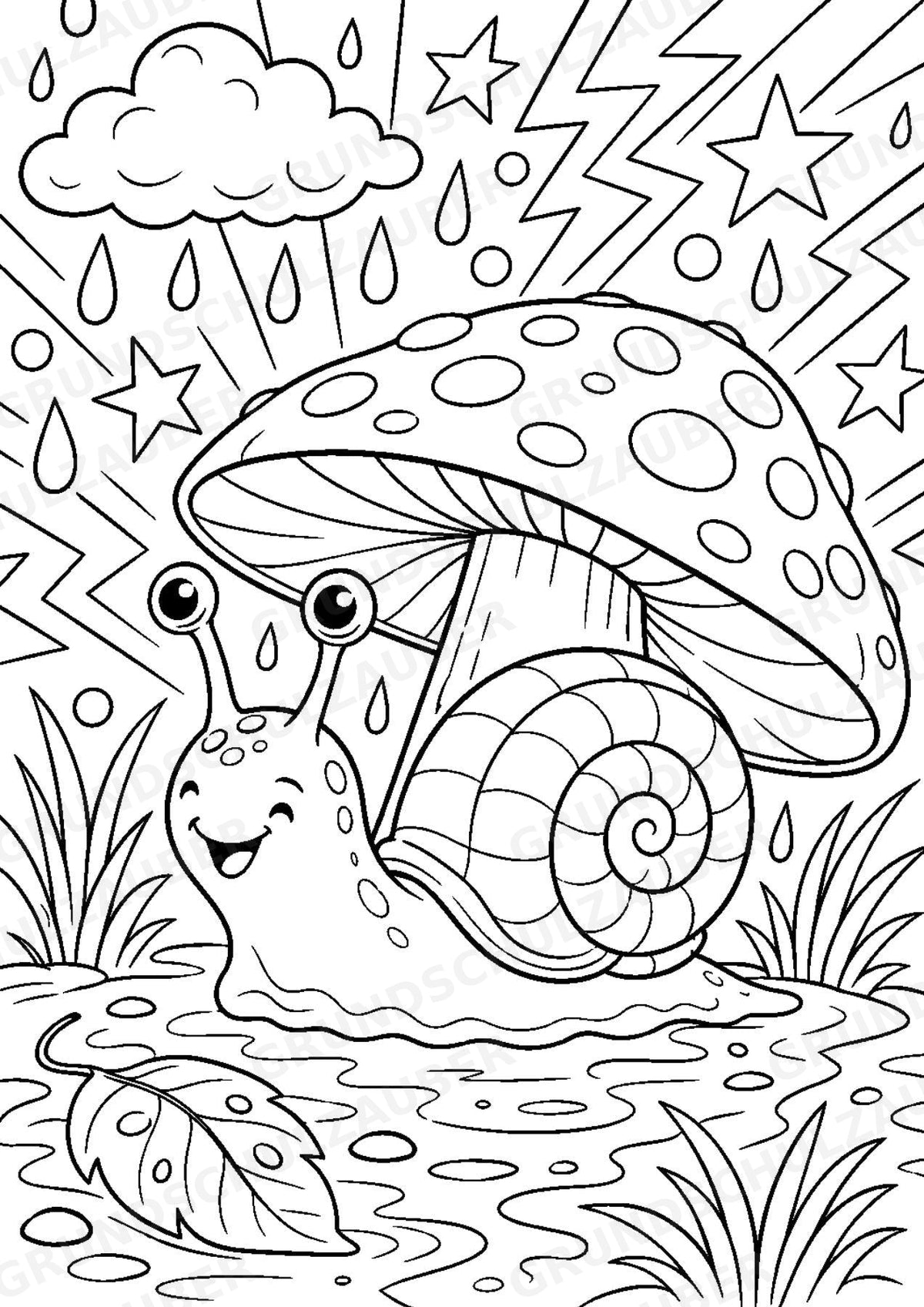 Schnecke POP Art Ausmalbilder 15 Malvorlagen – Materialseite 11