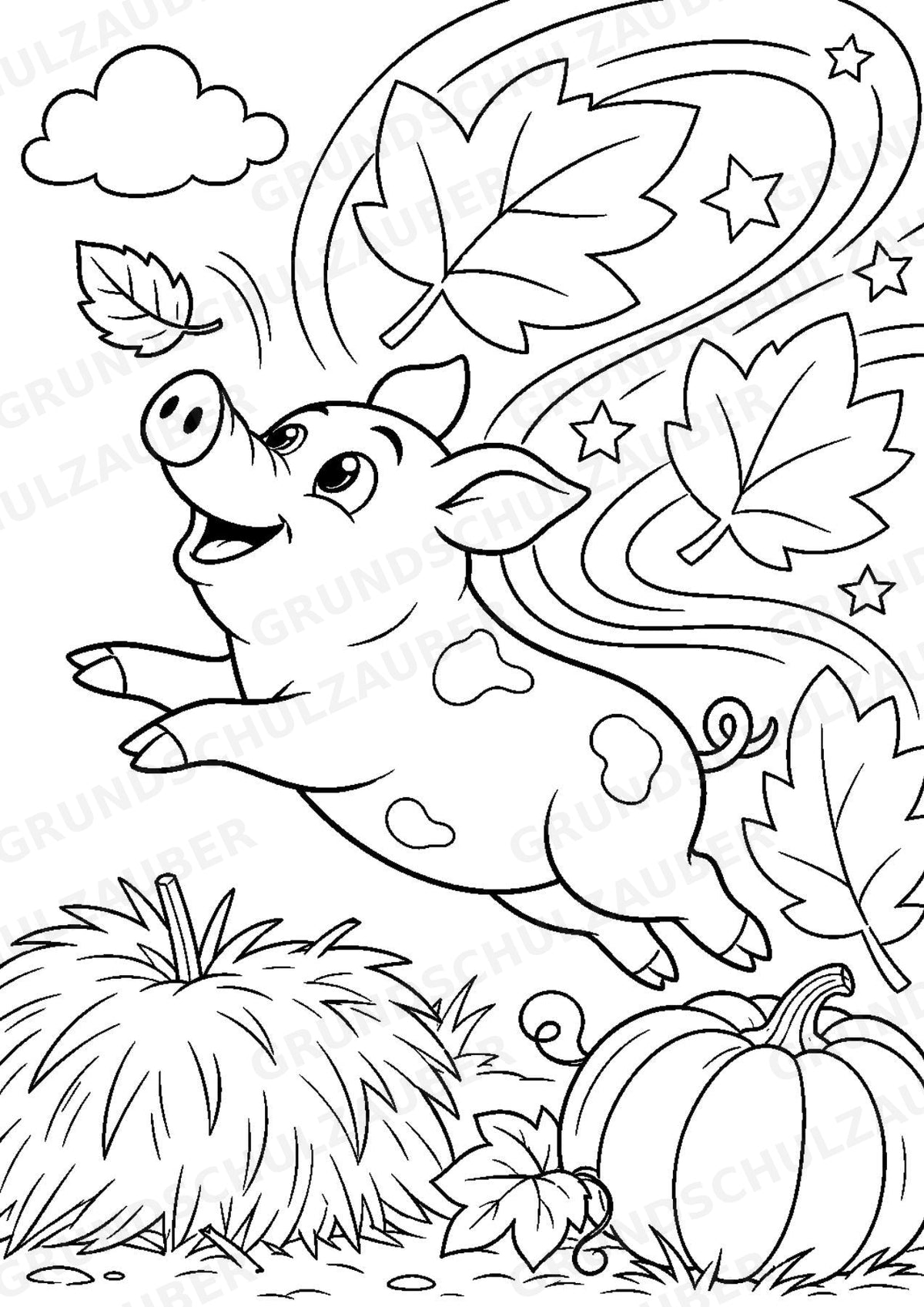 Schwein POP Art Ausmalbilder 15 Malvorlagen – Materialseite 8
