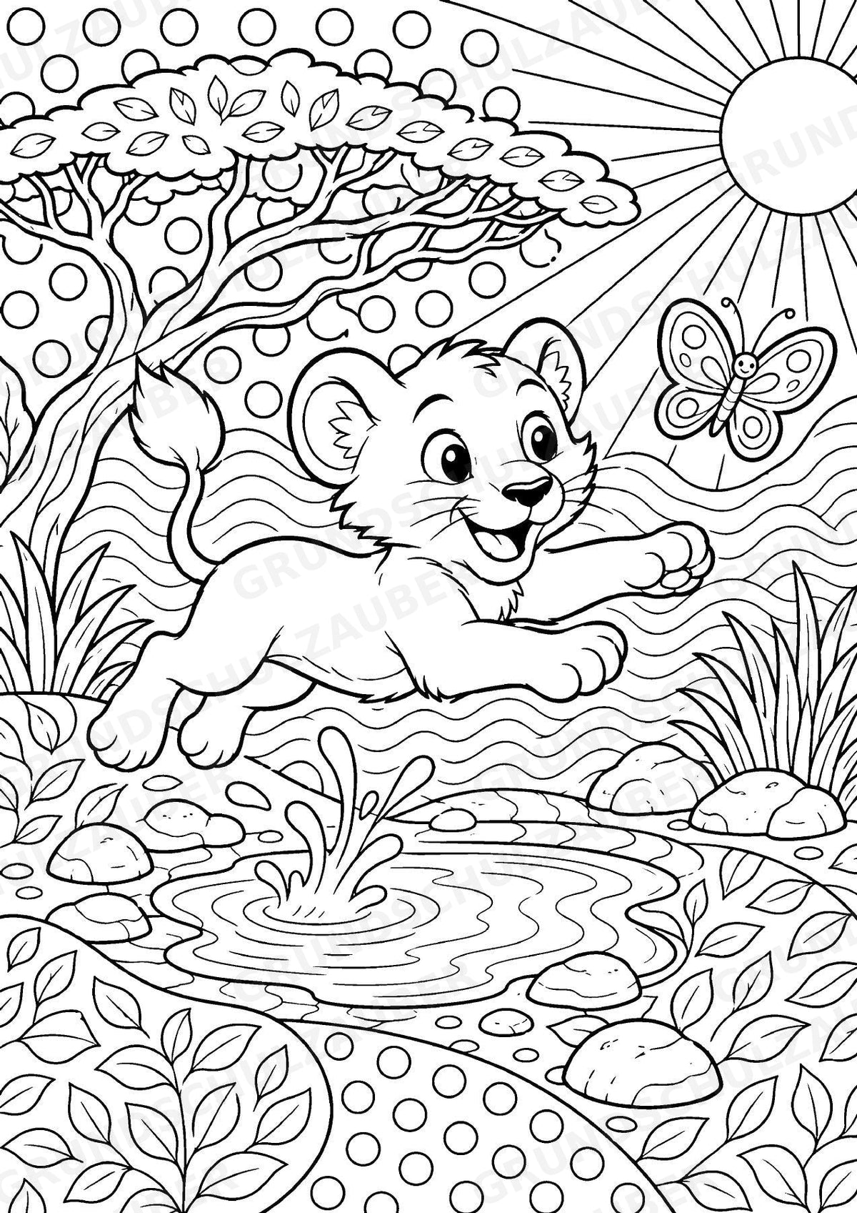 Tiere POP Art Ausmalbilder 15 Malvorlagen – Materialseite 2