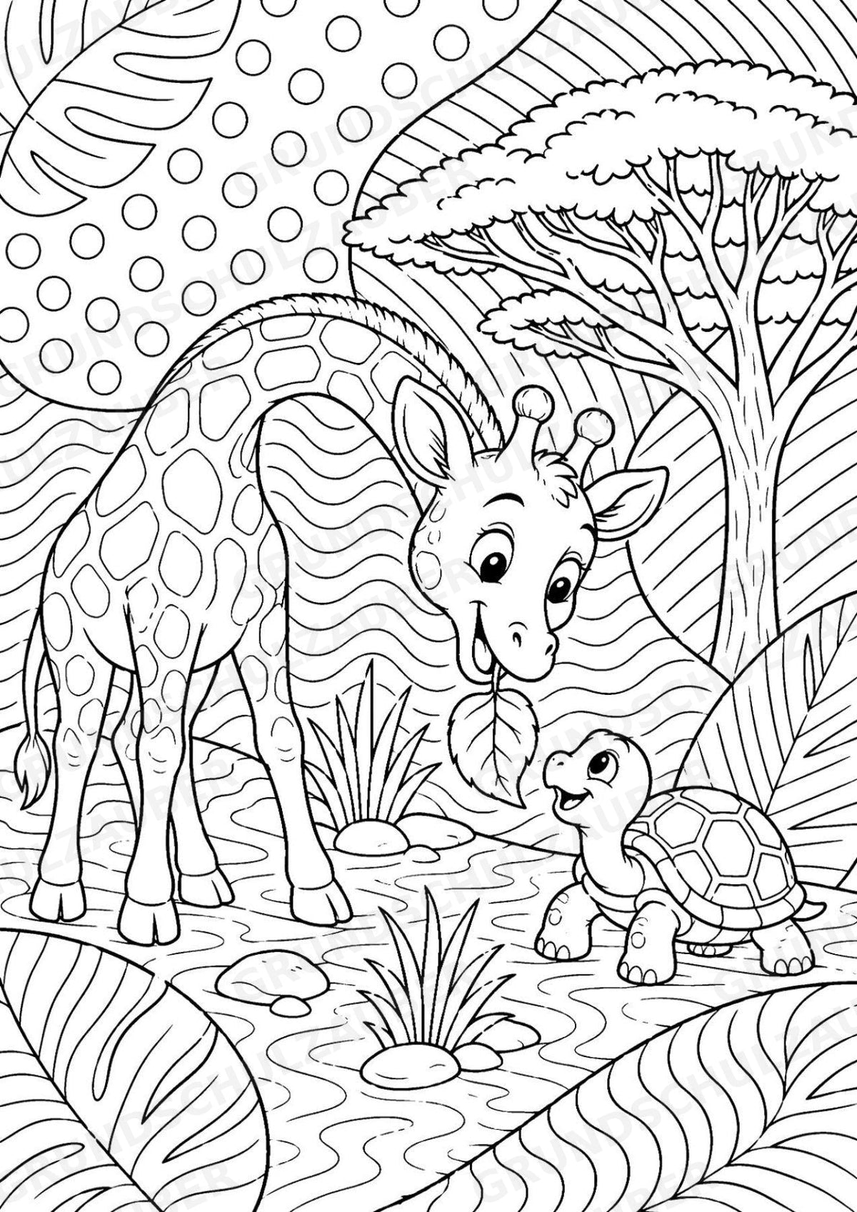 Tiere POP Art Ausmalbilder 15 Malvorlagen – Materialseite 4