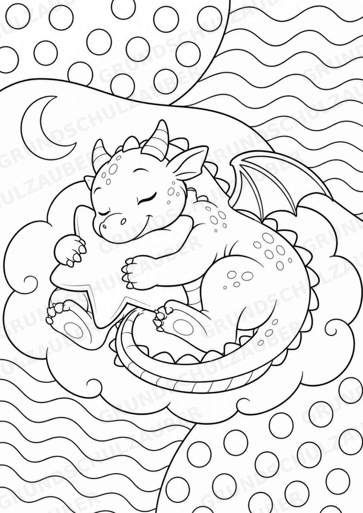 Drachen POP Art Ausmalbilder 15 Malvorlagen – Materialseite 12