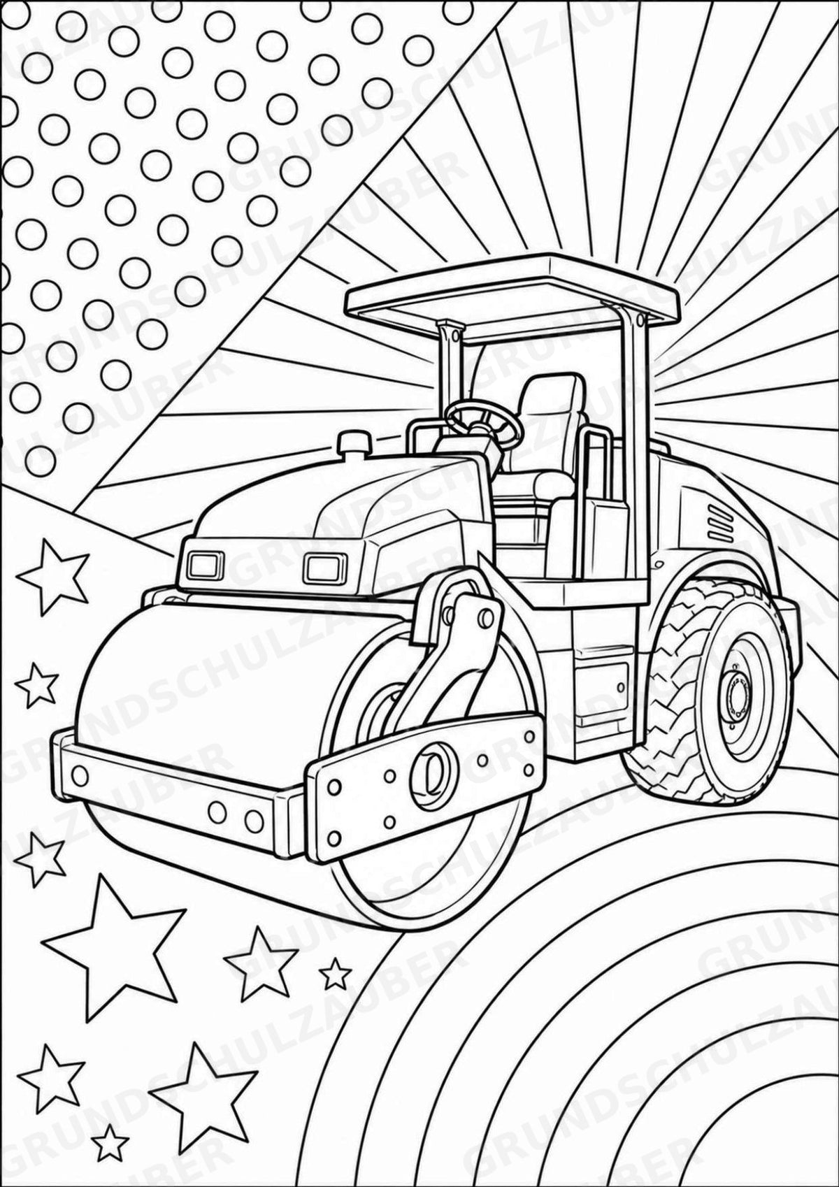 Fahrzeuge POP Art Ausmalbilder 15 Malvorlagen – Materialseite 14