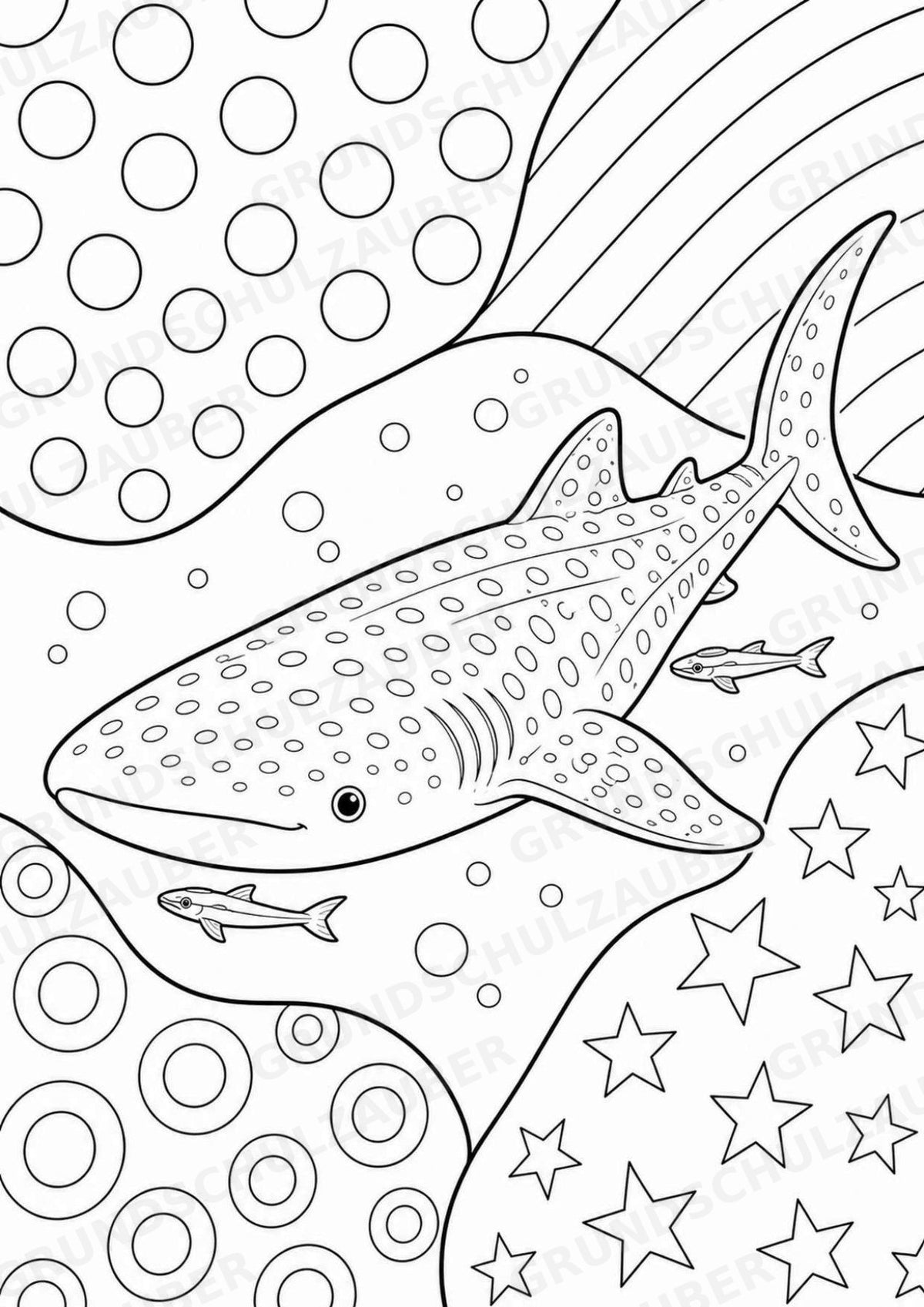 Fische POP Art Ausmalbilder 15 Malvorlagen – Materialseite 12