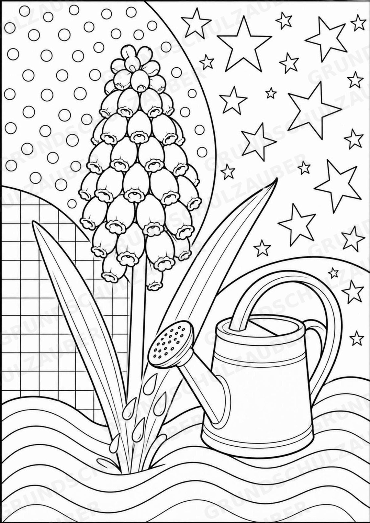 Frühblüher POP Art Ausmalbilder 15 Malvorlagen – Materialseite 8