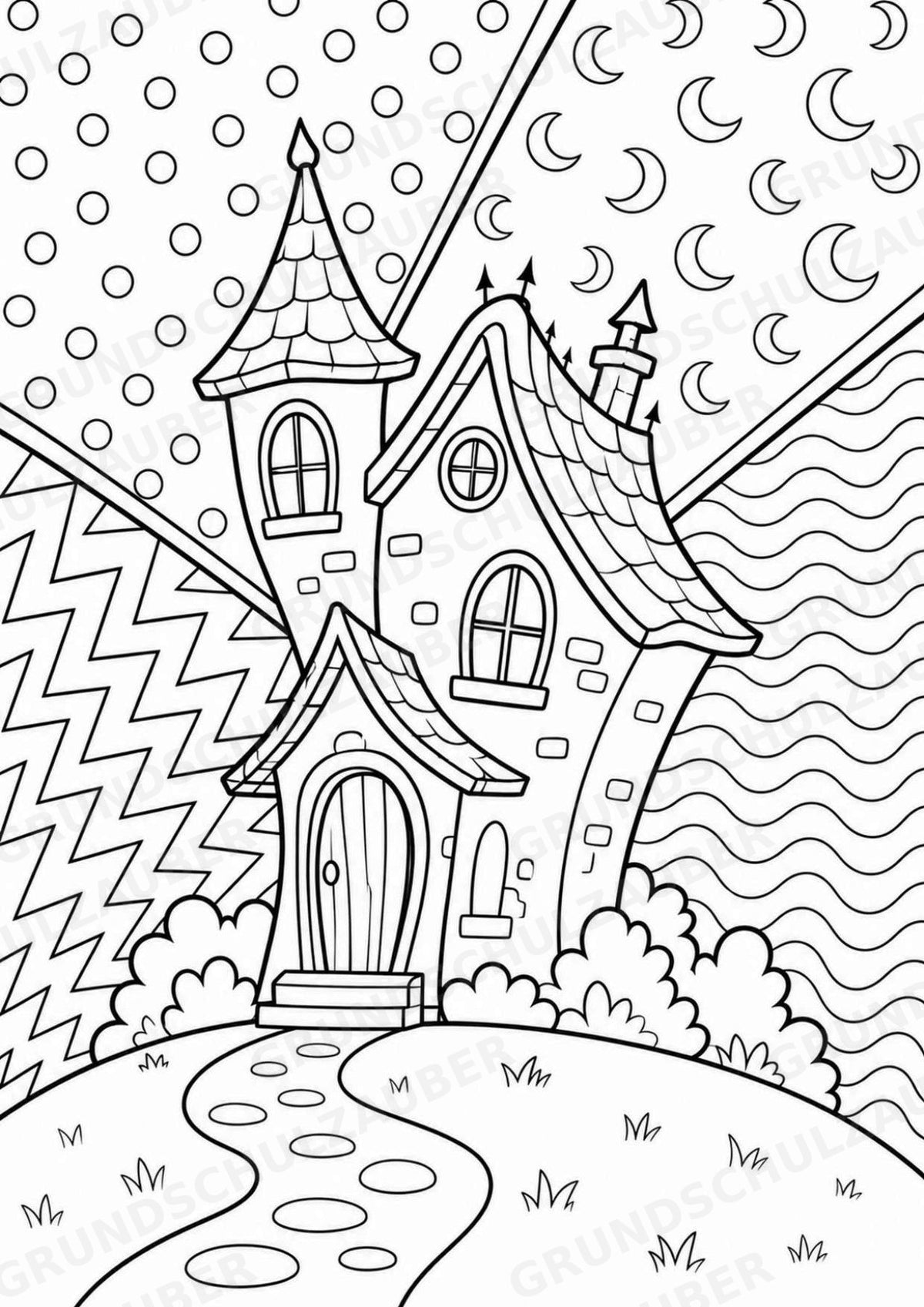 Halloween POP Art Ausmalbilder 15 Malvorlagen – Materialseite 8
