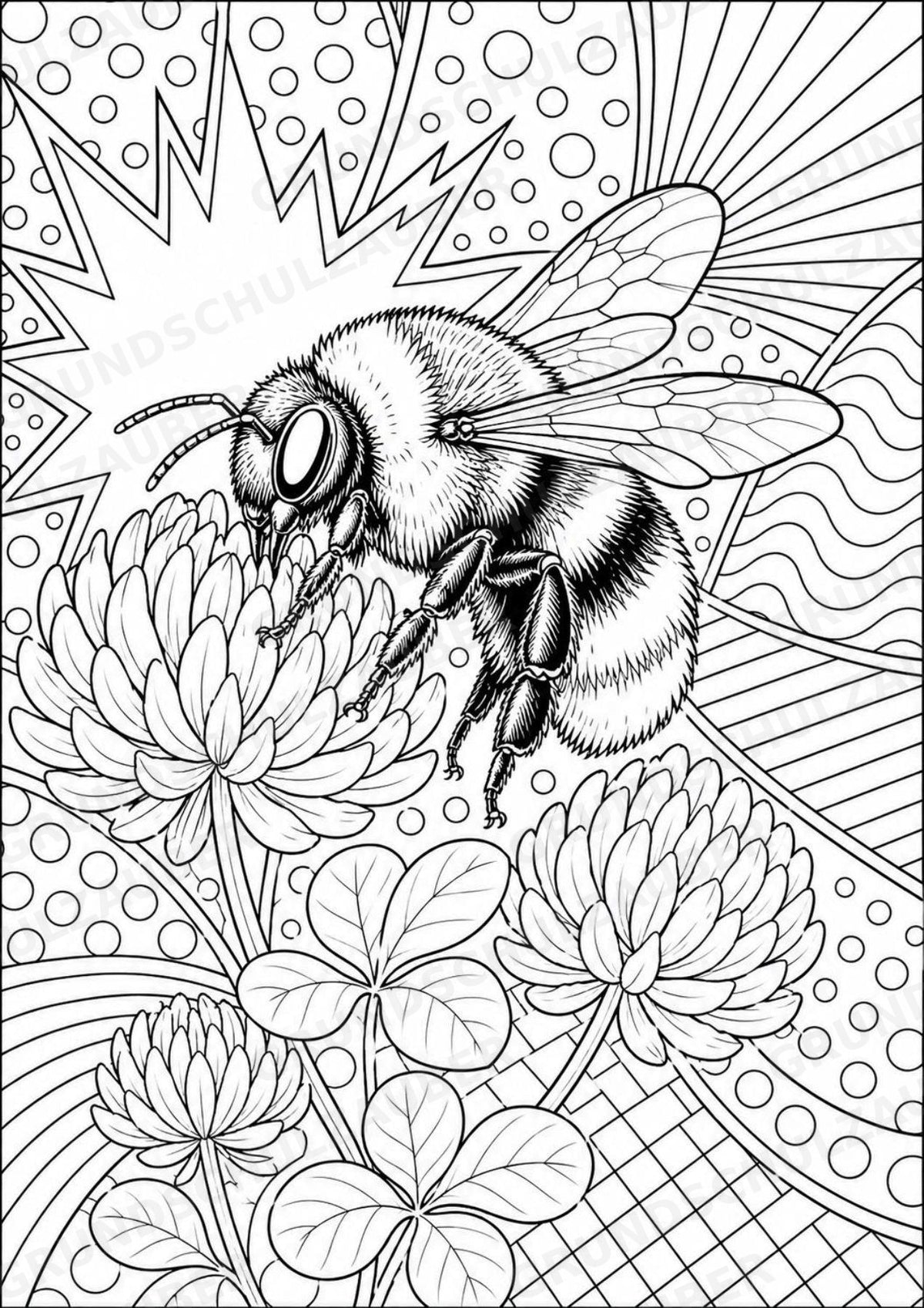Insekten POP Art Ausmalbilder 15 Malvorlagen – Materialseite 12
