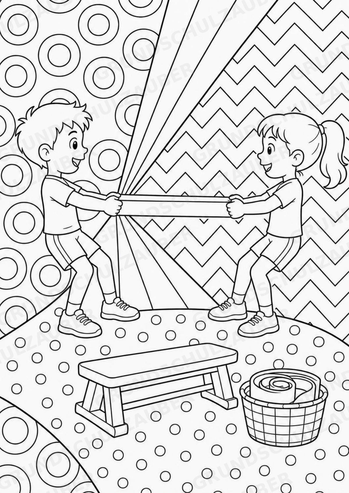 Krafttraining POP Art Ausmalbilder 15 Malvorlagen – Materialseite 3