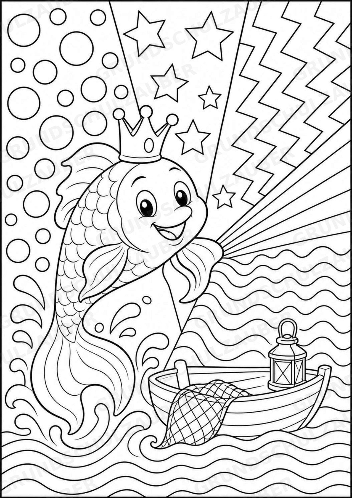 Märchen POP Art Ausmalbilder 15 Malvorlagen – Materialseite 15