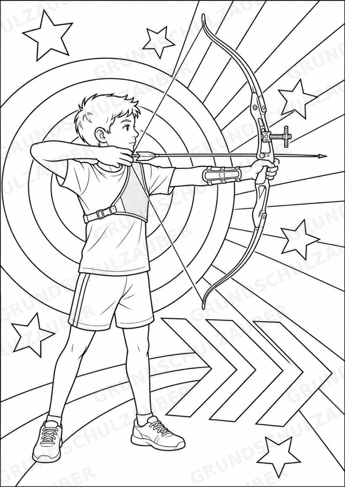 Olympische Spiele POP Art Ausmalbilder 15 Malvorlagen – Materialseite 5